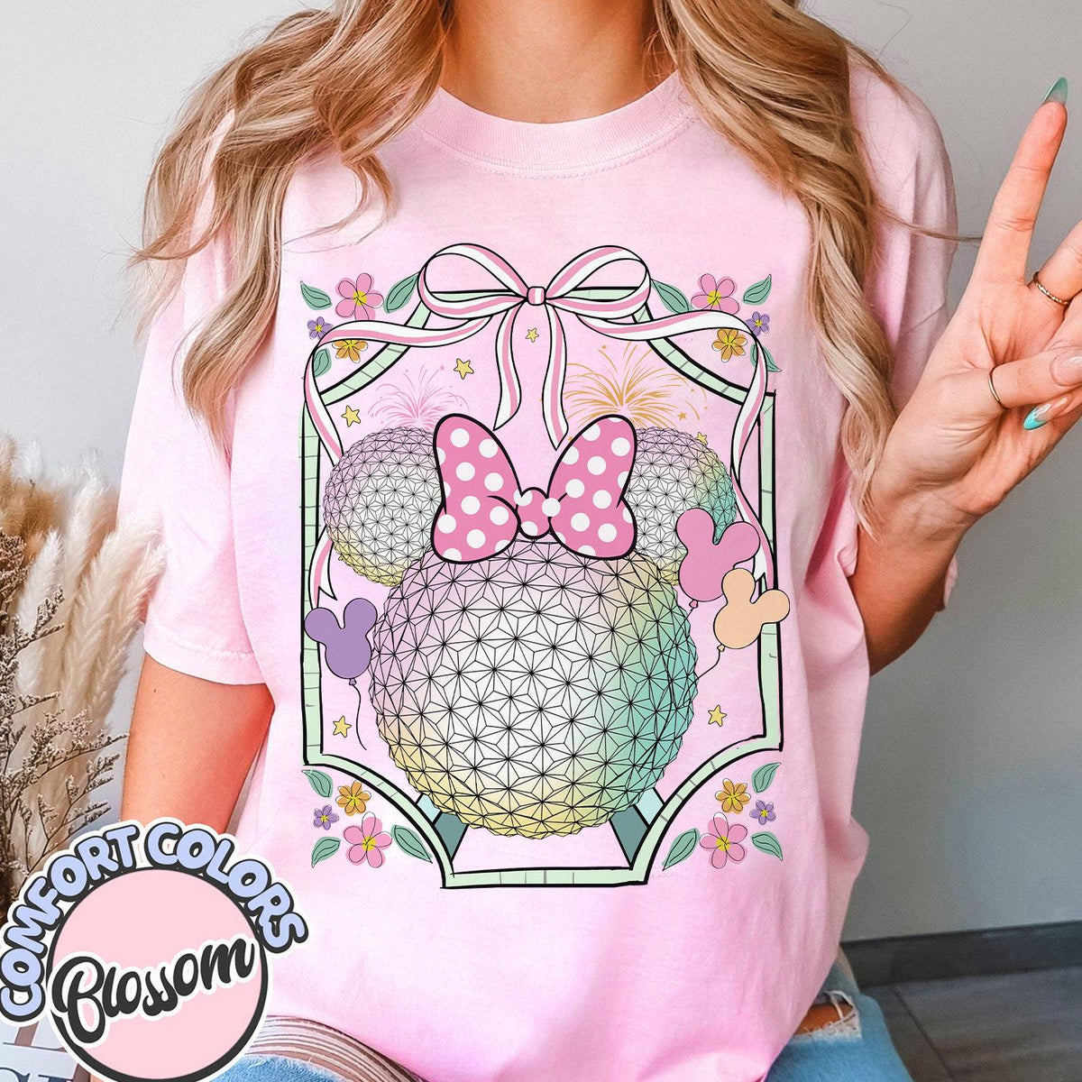 Disney Epcot Shirt – Retro Coquette Bow World Traveler Family Matching Tee