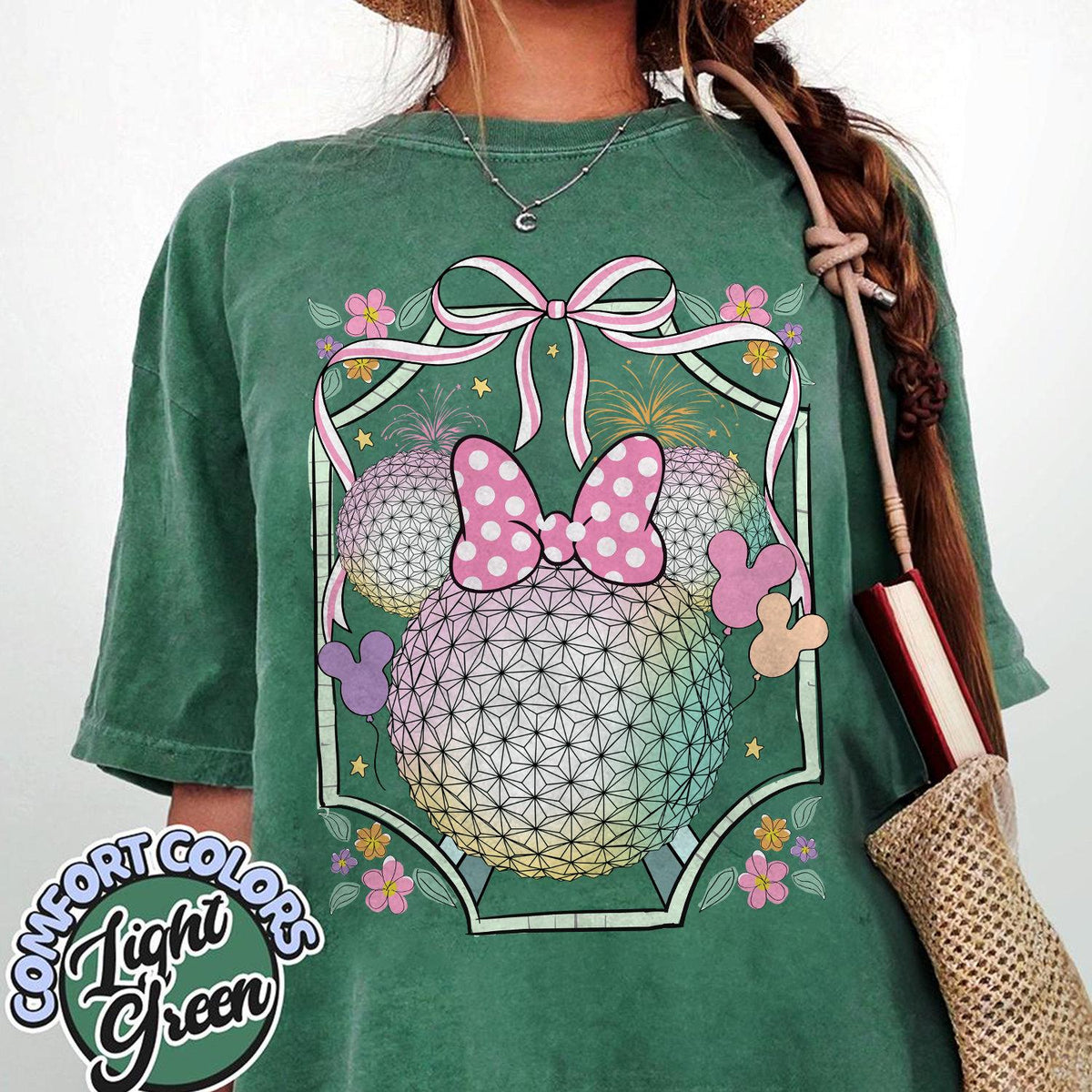 Disney Epcot Shirt – Retro Coquette Bow World Traveler Family Matching Tee