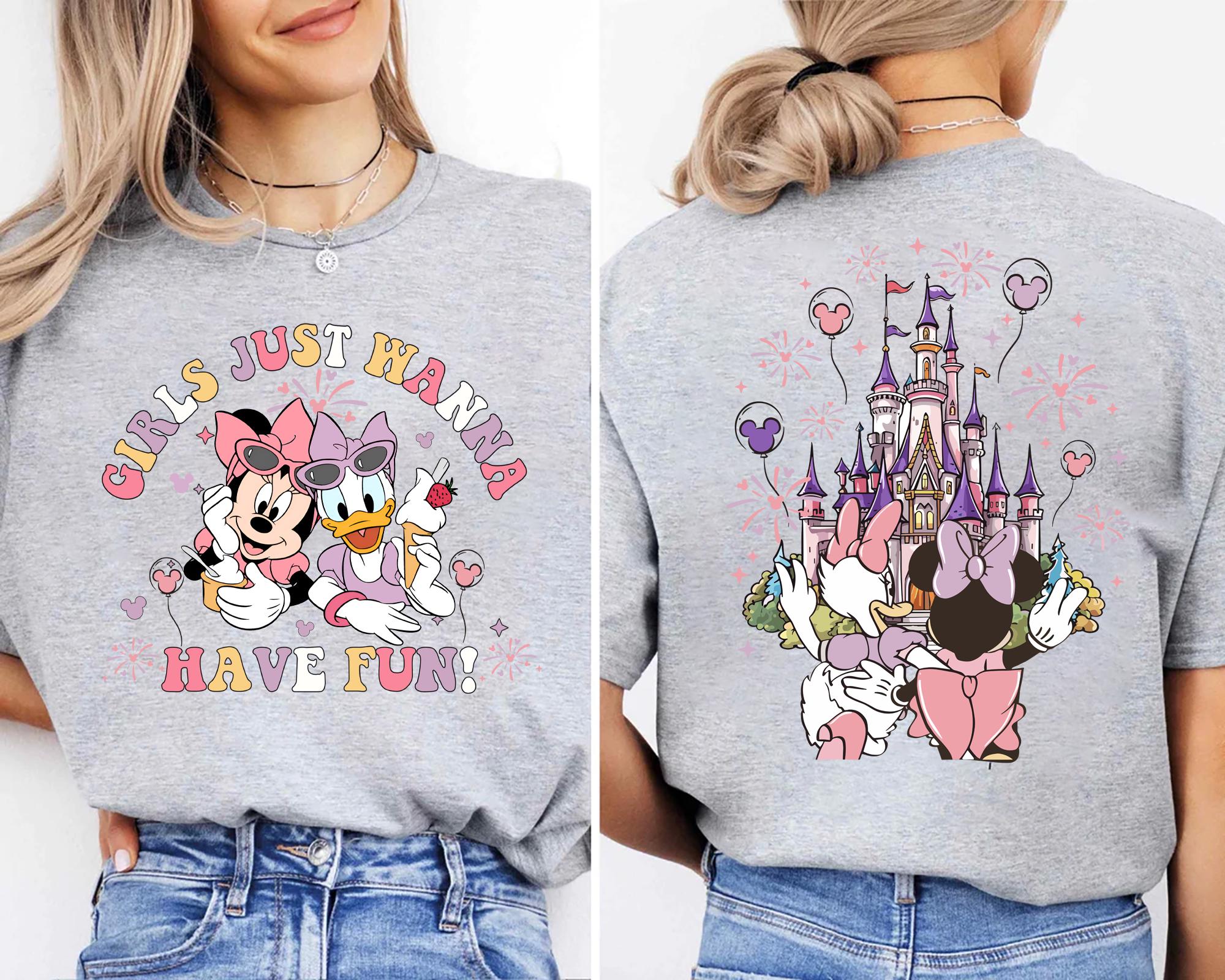 Girls Just Wanna Have Fun Graphic Shirt – Cute Besties Tee, Summer Vacation Matching T-Shirt