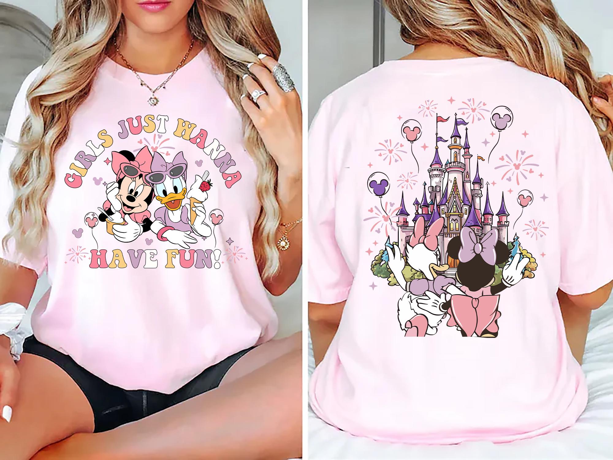 Girls Just Wanna Have Fun Graphic Shirt – Cute Besties Tee, Summer Vacation Matching T-Shirt