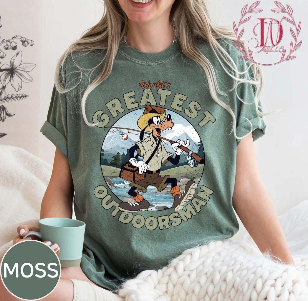Goofy Movie Inspired Fishing Shirt – World’s Greatest Outdoorsman Tee – Father’s Day Shirt – Family Trip Top