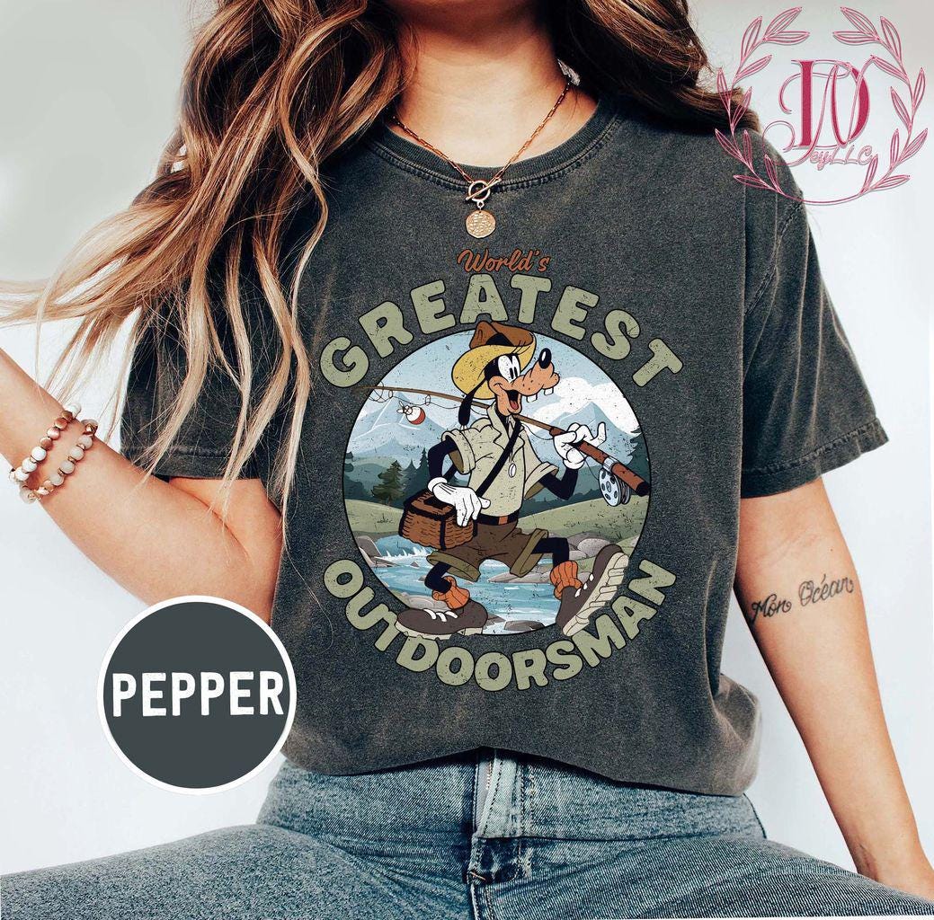 Goofy Movie Inspired Fishing Shirt – World’s Greatest Outdoorsman Tee – Father’s Day Shirt – Family Trip Top