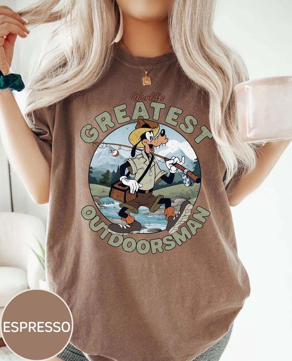 Goofy Movie Inspired Fishing Shirt – World’s Greatest Outdoorsman Tee – Father’s Day Shirt – Family Trip Top