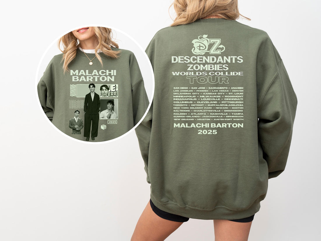Malachi Barton Inspired T-Shirt – Descendants & Zombies Worlds Collide Tour Graphic Tee