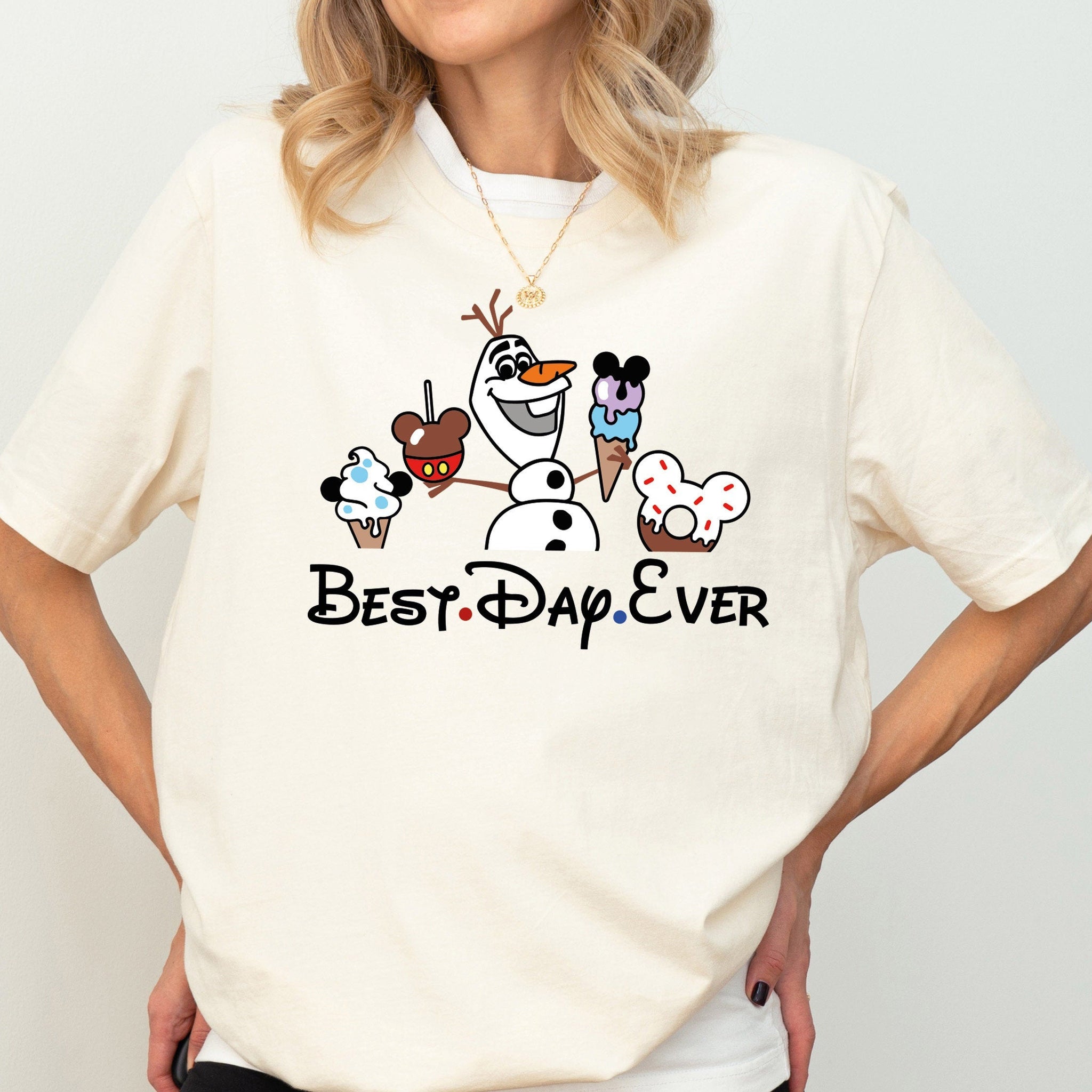 Cute Snowman Snack Tee – Theme Park Family Matching Shirt