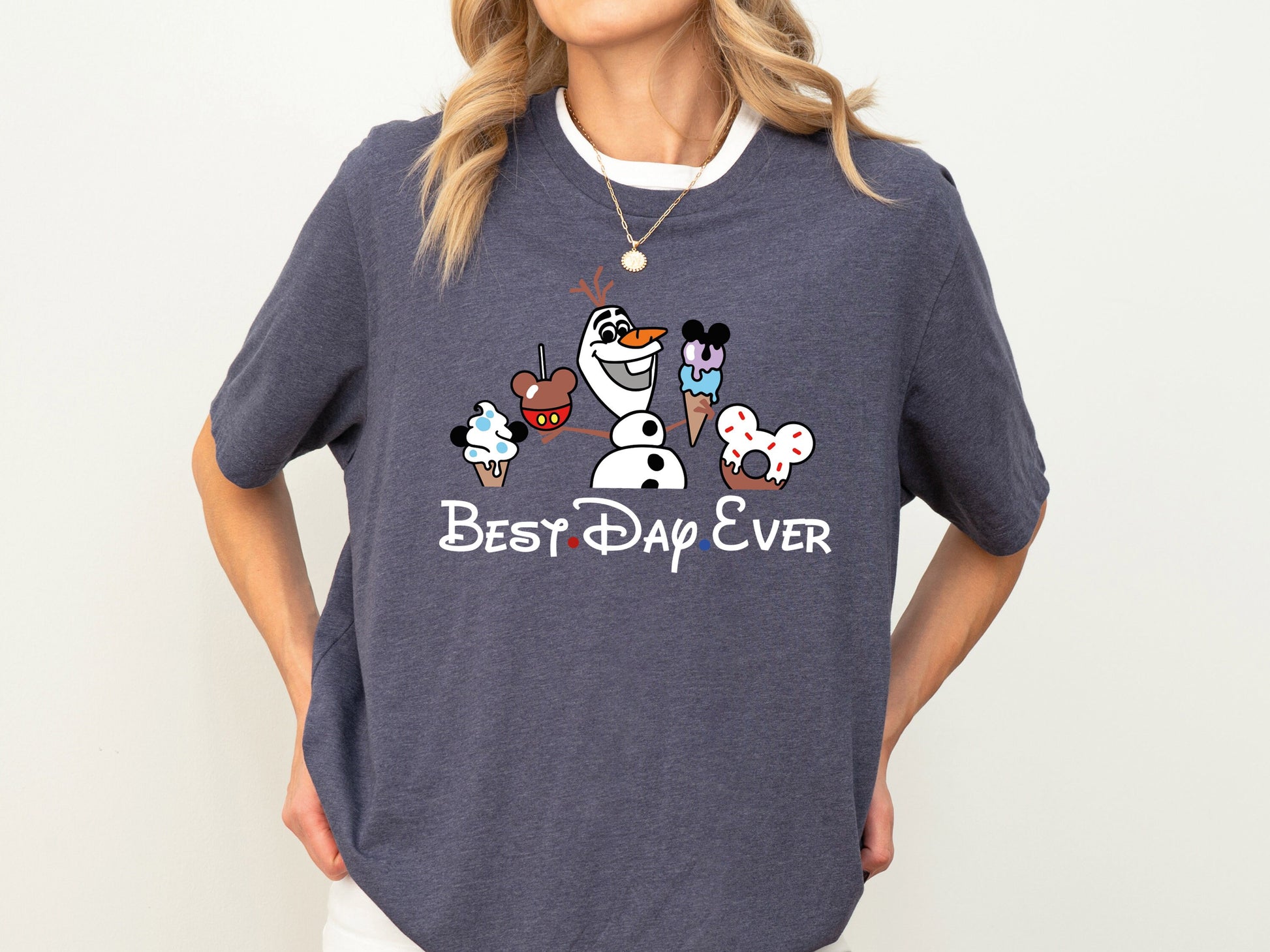 Cute Snowman Snack Tee – Theme Park Family Matching Shirt