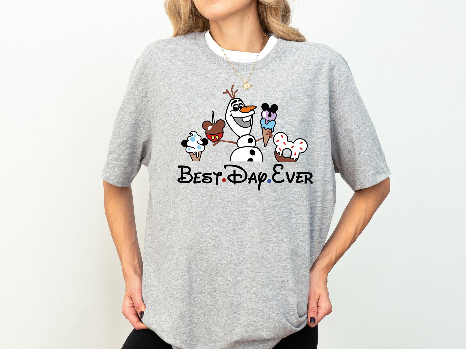 Cute Snowman Snack Tee – Theme Park Family Matching Shirt