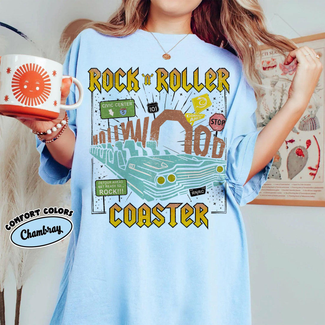 Disney Rock ‘n’ Roller Coaster Shirt – Hollywood Studios Vintage Ride Tee