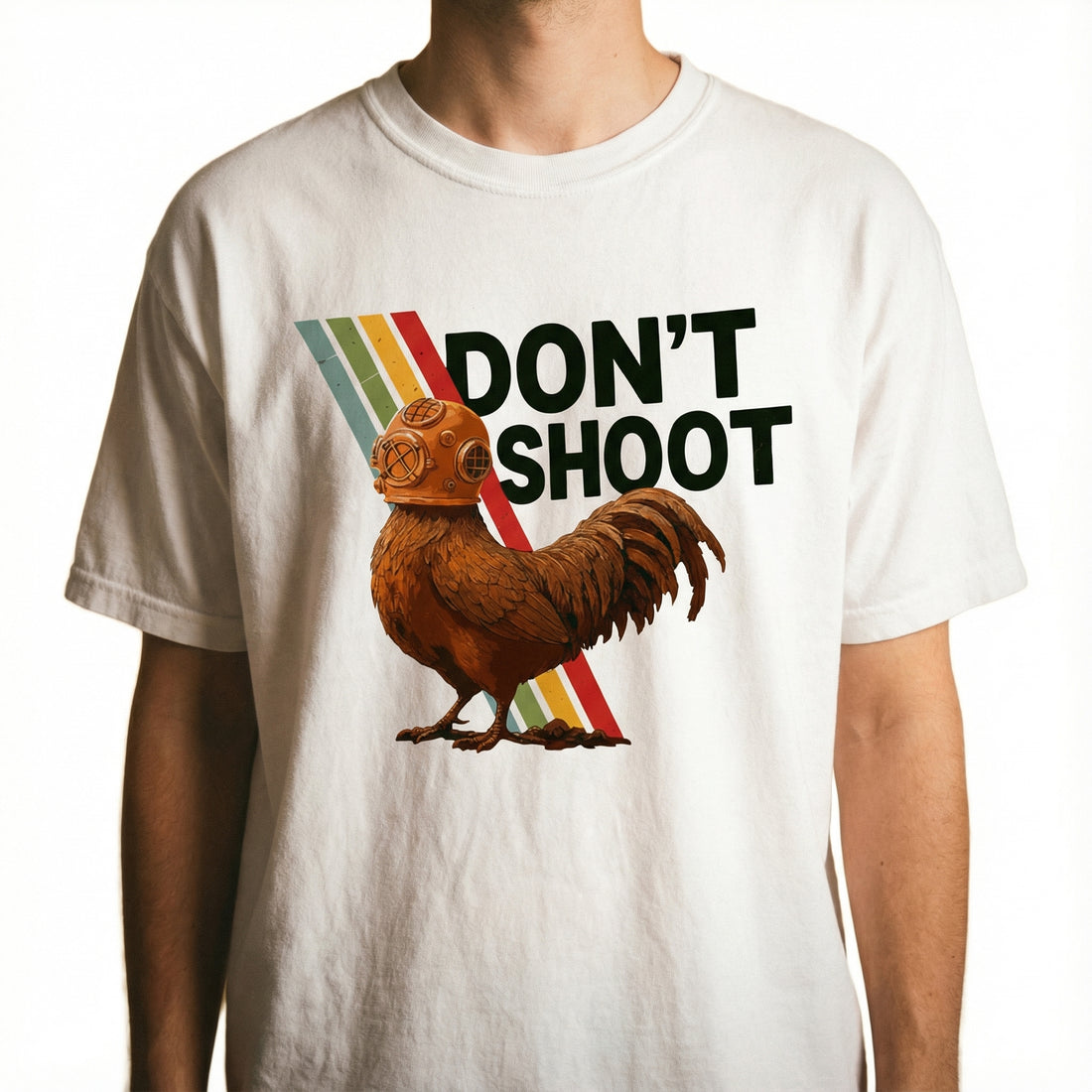 Don’t Shoot Arcade T-Shirt – Sarcastic Retro Gamer Graphic Tee – Funny Gaming Shirt
