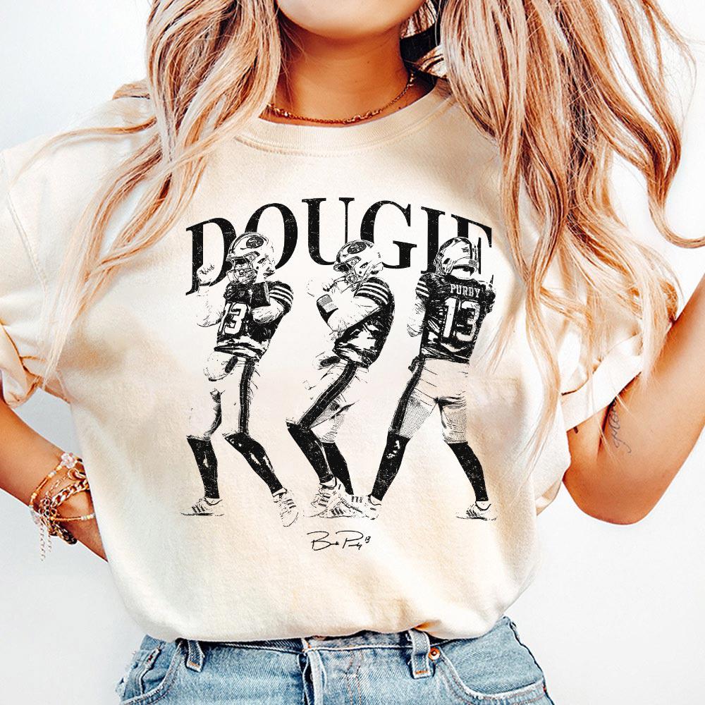 Dougie Dance Football Graphic T-Shirt - Game Day Celebration Tee