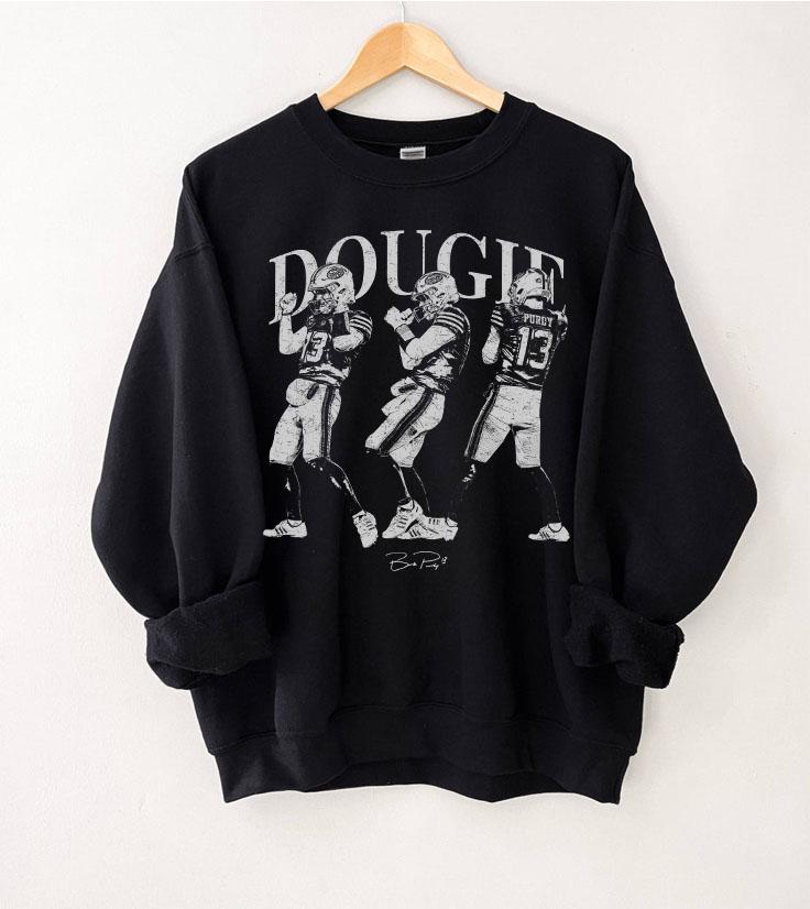Dougie Dance Football Graphic T-Shirt - Game Day Celebration Tee