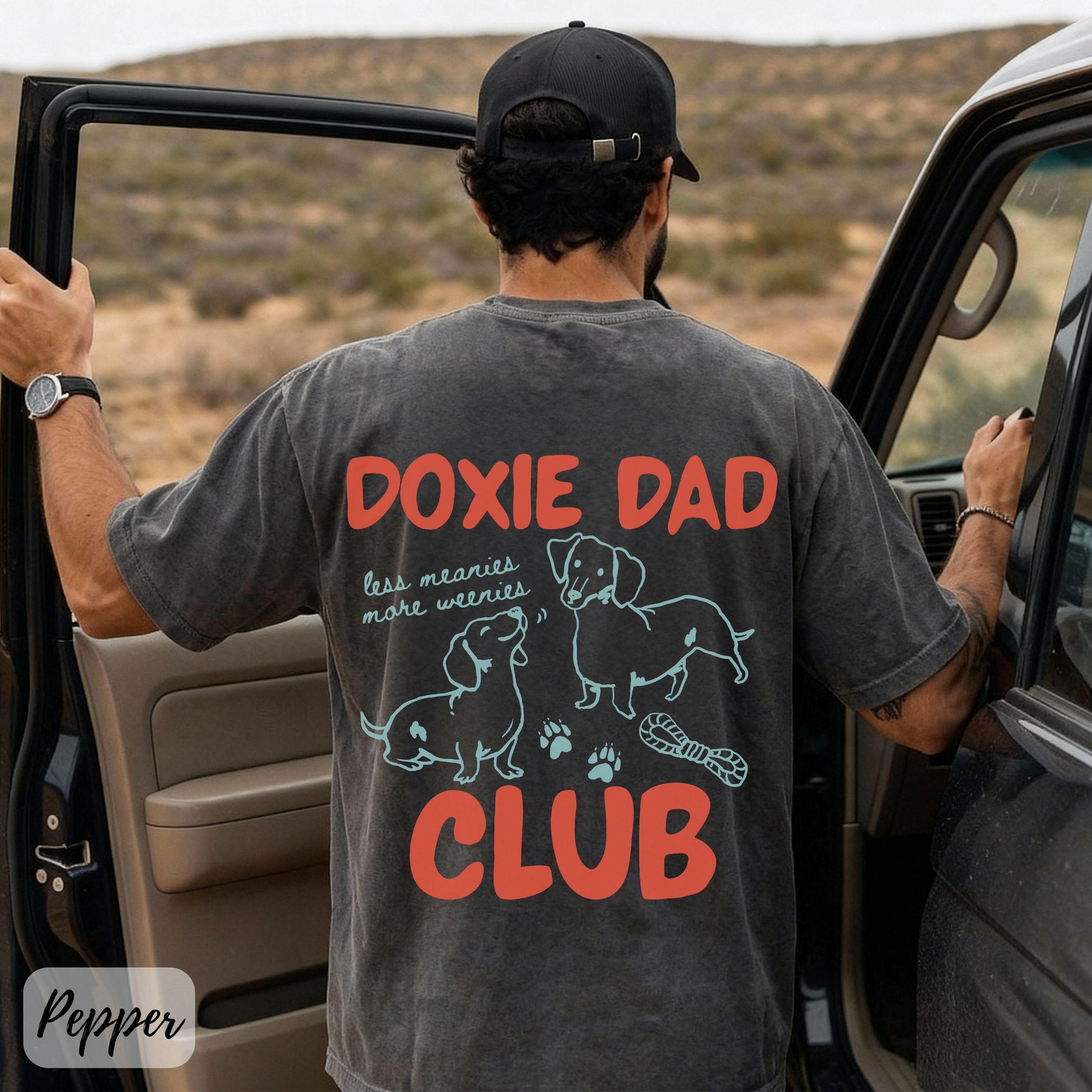 Doxie Dad T-Shirt – Dachshund Dog Lover Gift for Him