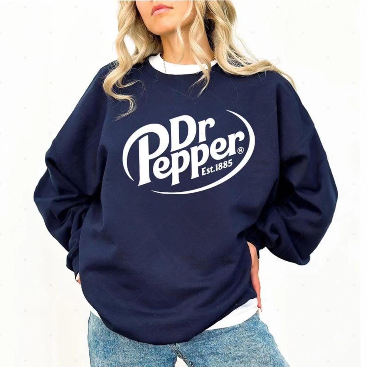 Retro Soda Inspired Sweatshirt – Pepper Est. 1885 Vintage Graphic Pullover