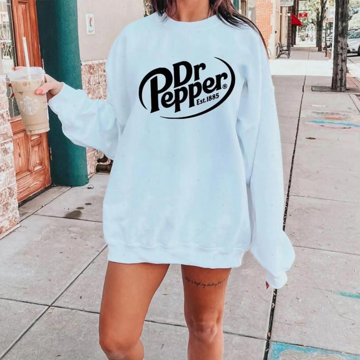 Retro Soda Inspired Sweatshirt – Pepper Est. 1885 Vintage Graphic Pullover