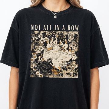 Ducks Not in a Row Shirt – Funny Vintage Retro Duck Graphic Tee