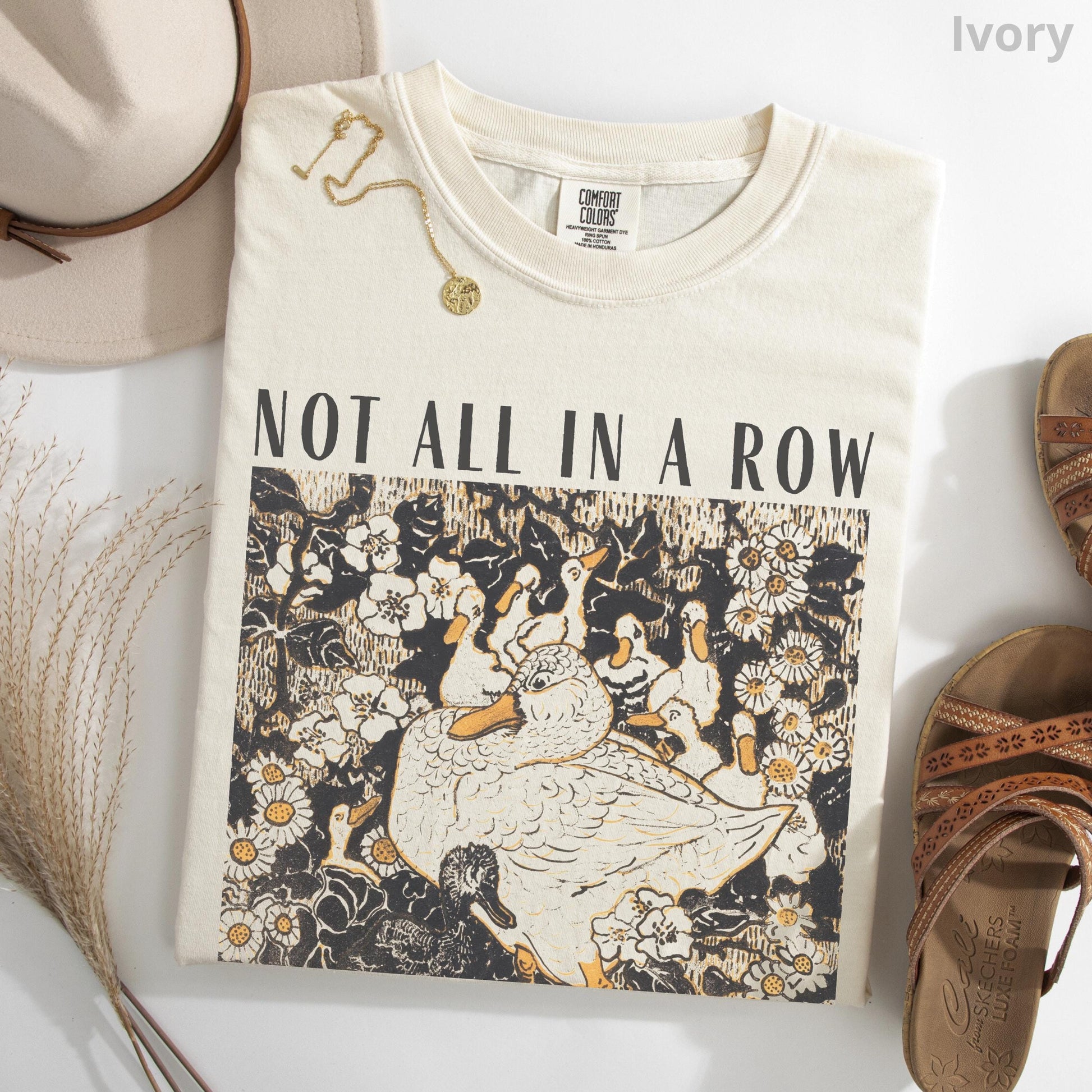 Ducks Not in a Row Shirt – Funny Vintage Retro Duck Graphic Tee