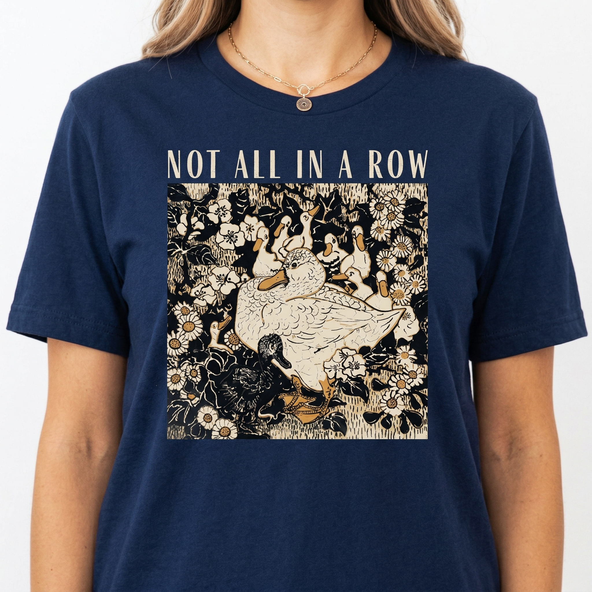 Ducks Not in a Row Shirt – Funny Vintage Retro Duck Graphic Tee