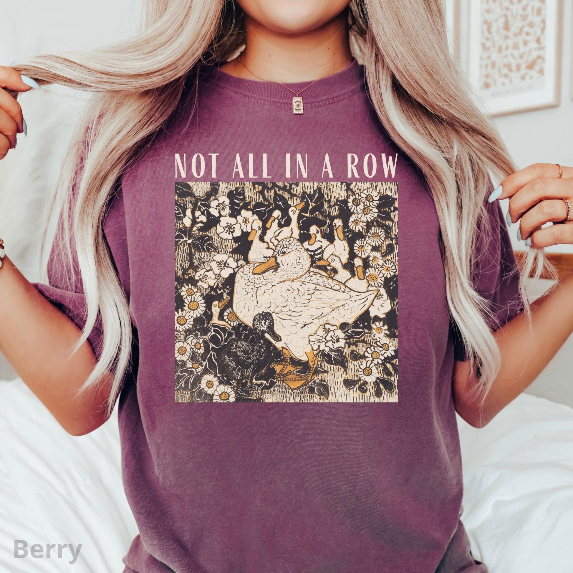 Ducks Not in a Row Shirt – Funny Vintage Retro Duck Graphic Tee