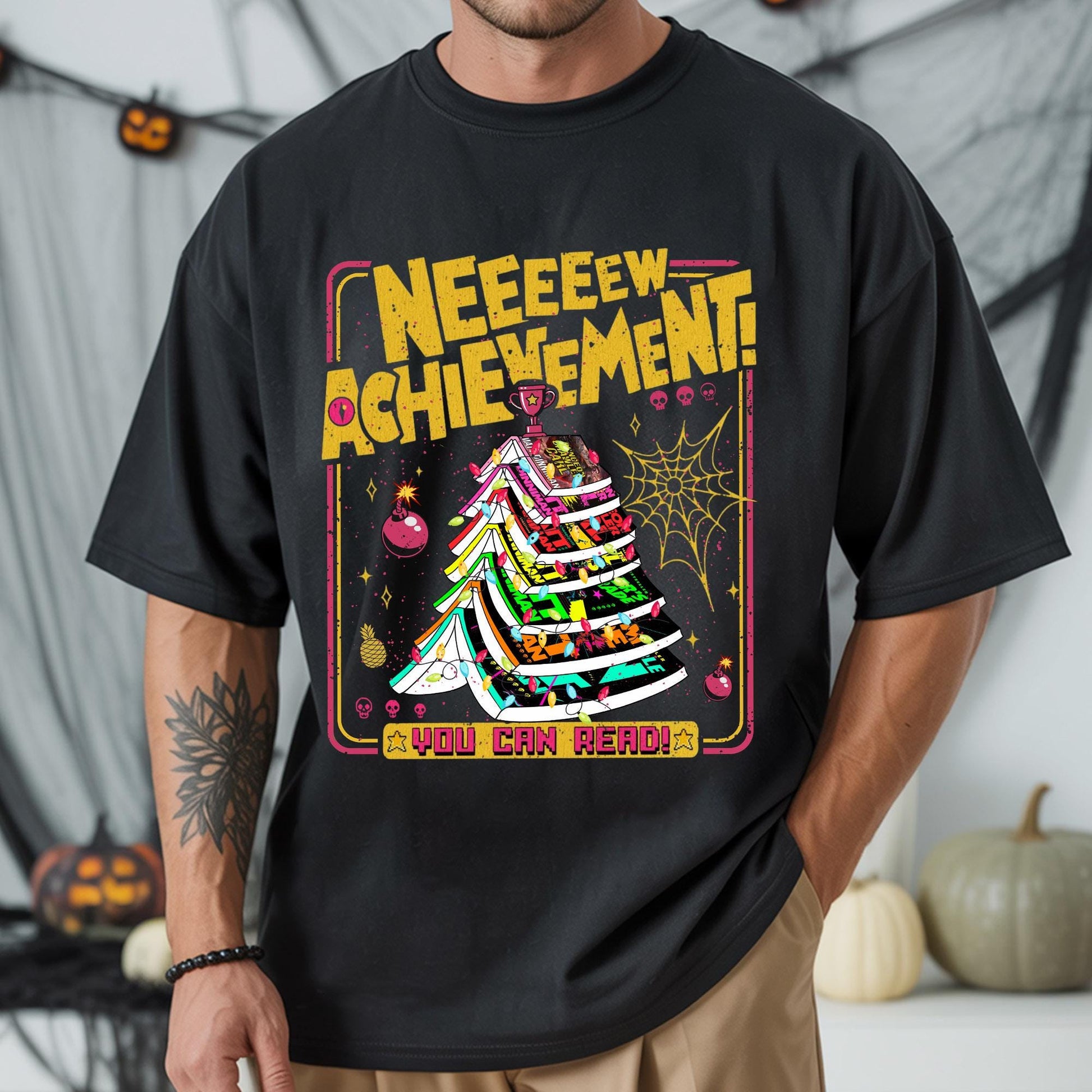 Dungeon Crawler Carl Holiday Shirt – Christmas Tree Gamer Graphic Tee