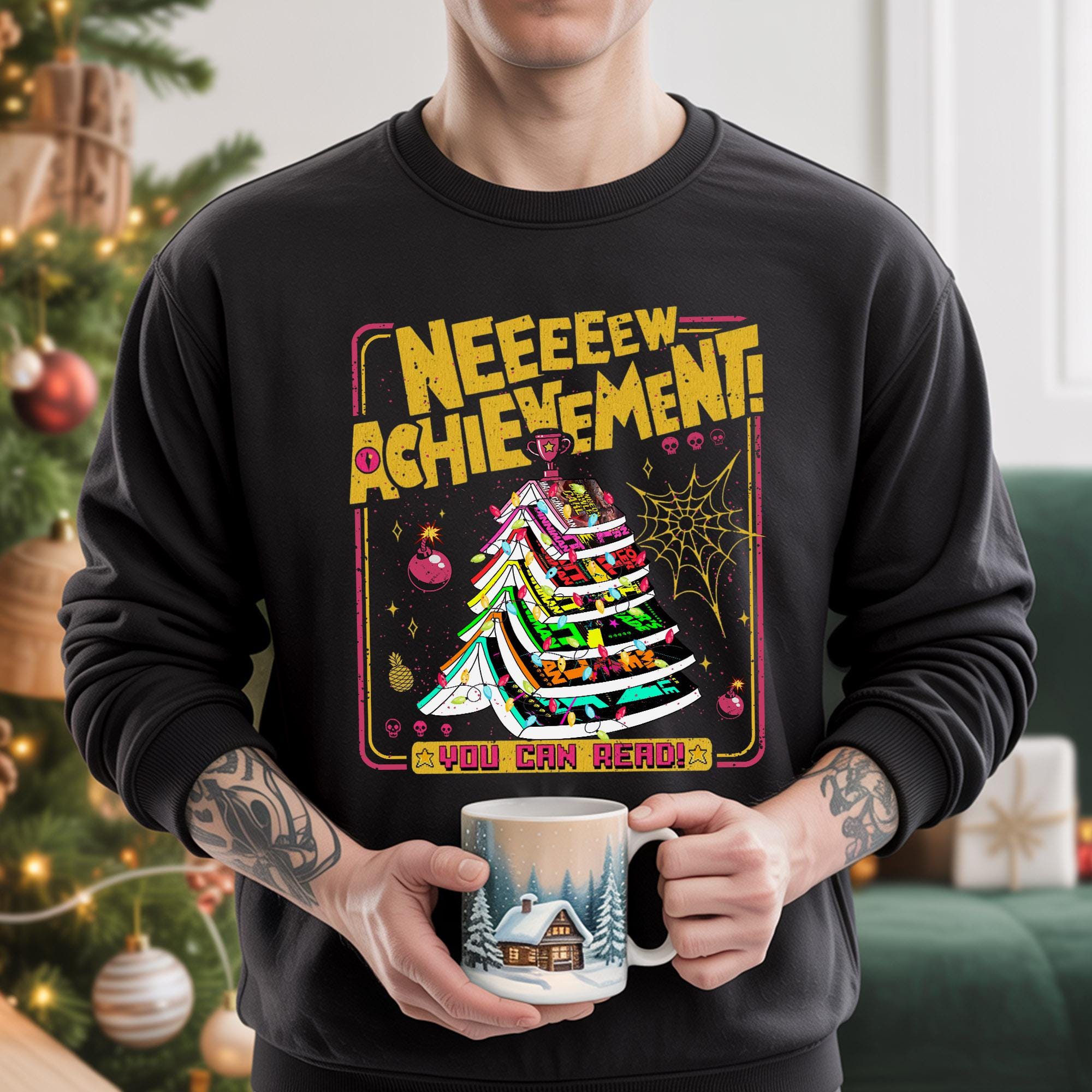 Dungeon Crawler Carl Holiday Shirt – Christmas Tree Gamer Graphic Tee