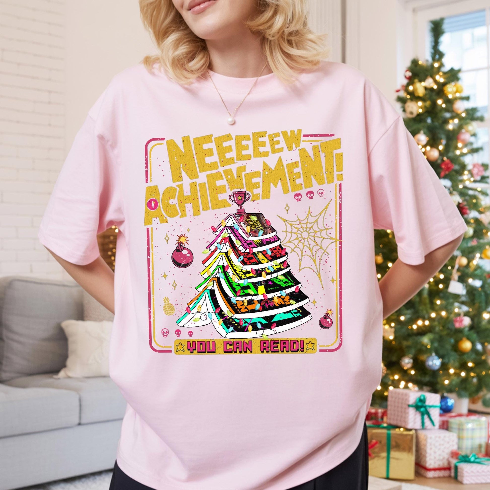 Dungeon Crawler Carl Holiday Shirt – Christmas Tree Gamer Graphic Tee