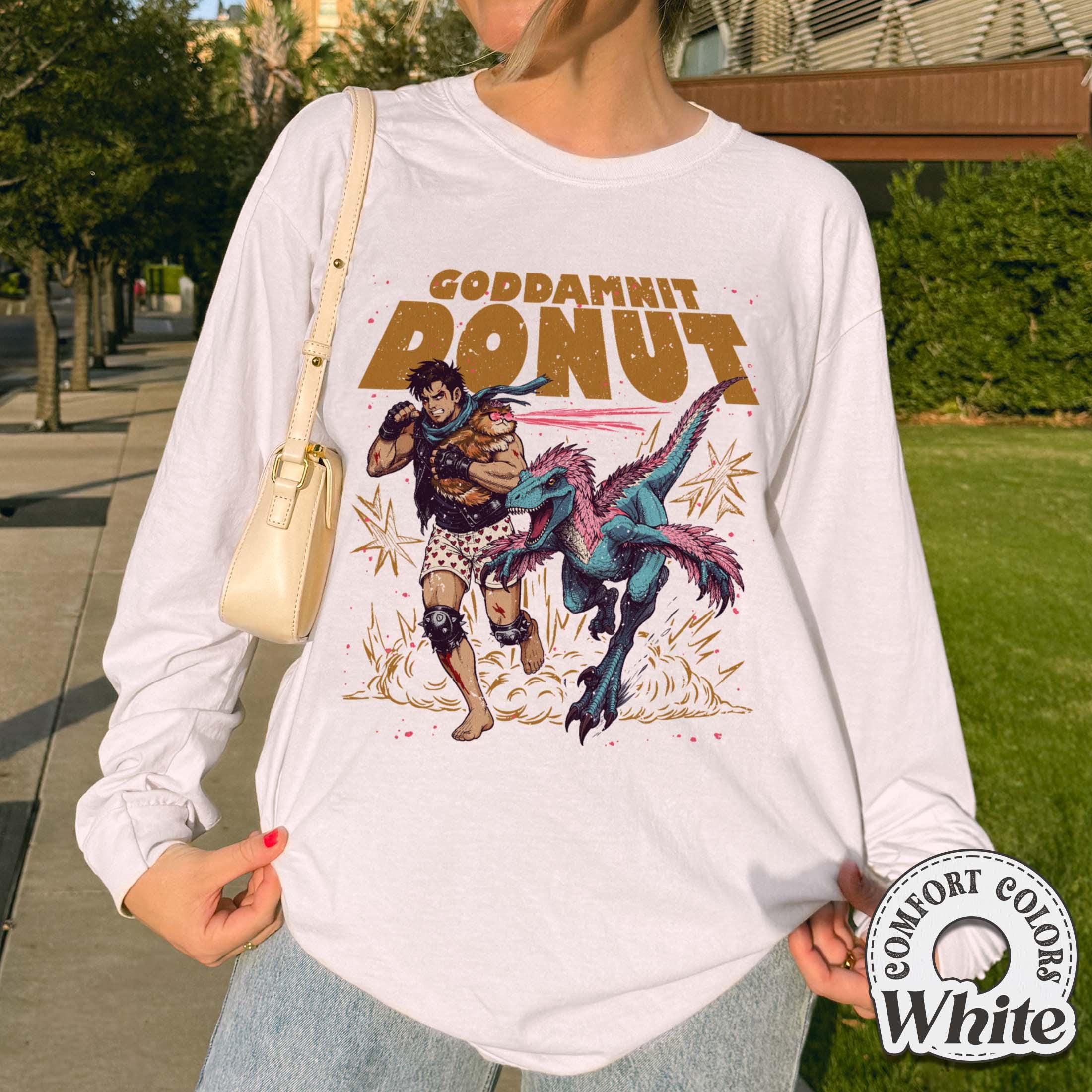 Dungeon Crawler Carl Donut & Mongo T-Shirt – Funny Sci-Fi Gamer Graphic Tee