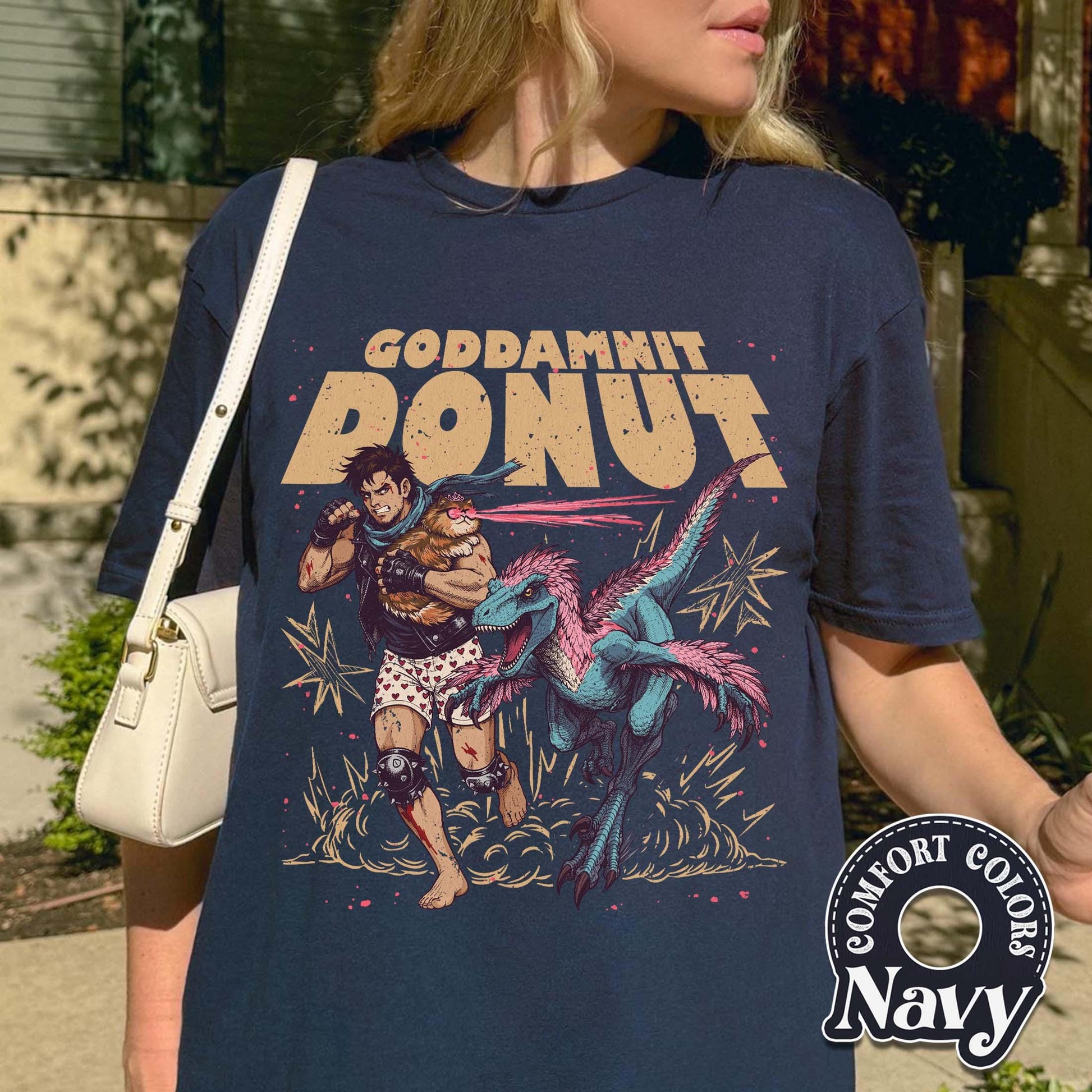 Dungeon Crawler Carl Donut & Mongo T-Shirt – Funny Sci-Fi Gamer Graphic Tee