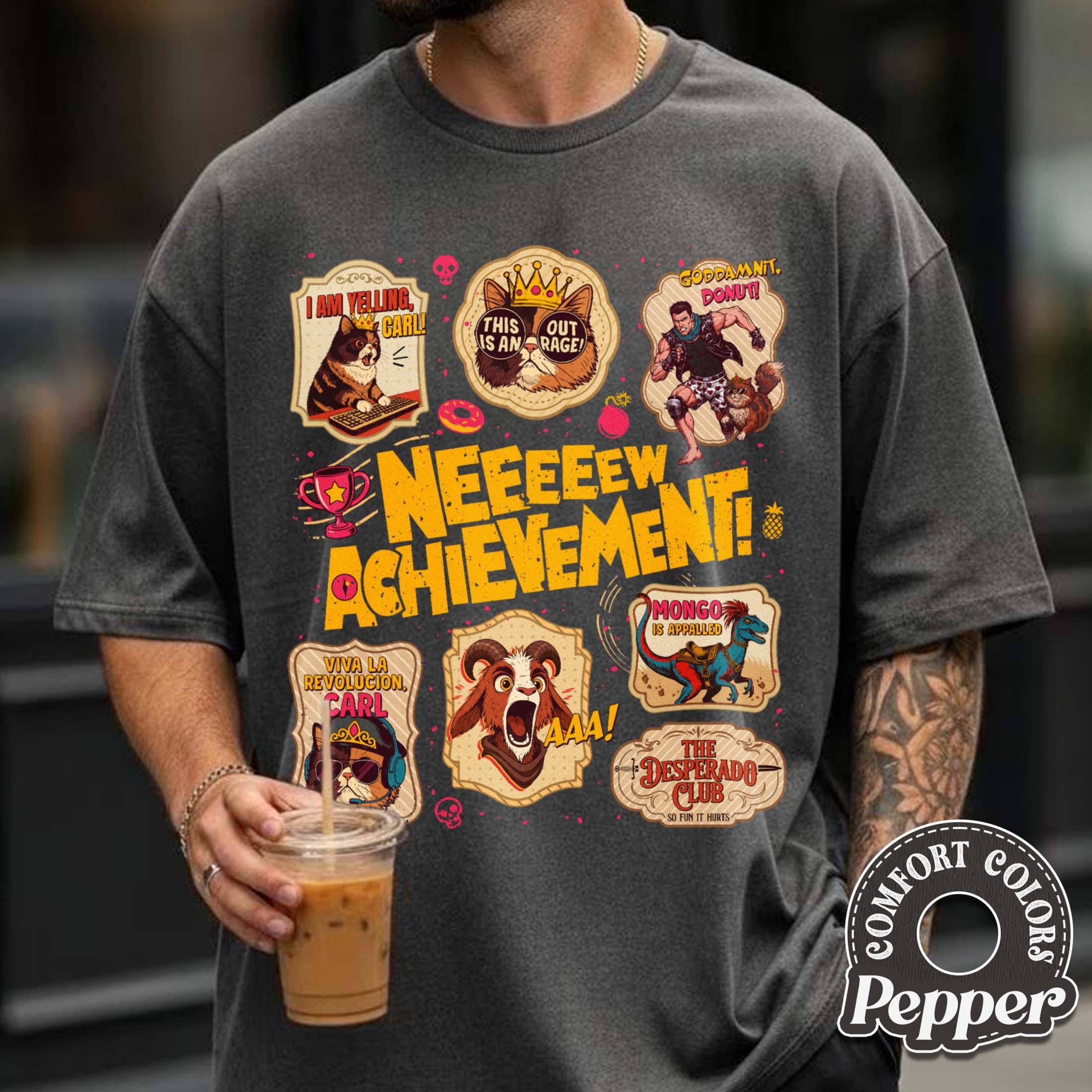 Dungeon Crawler Carl Stamps T-Shirt – New Achievement LitRPG Fan Graphic Tee