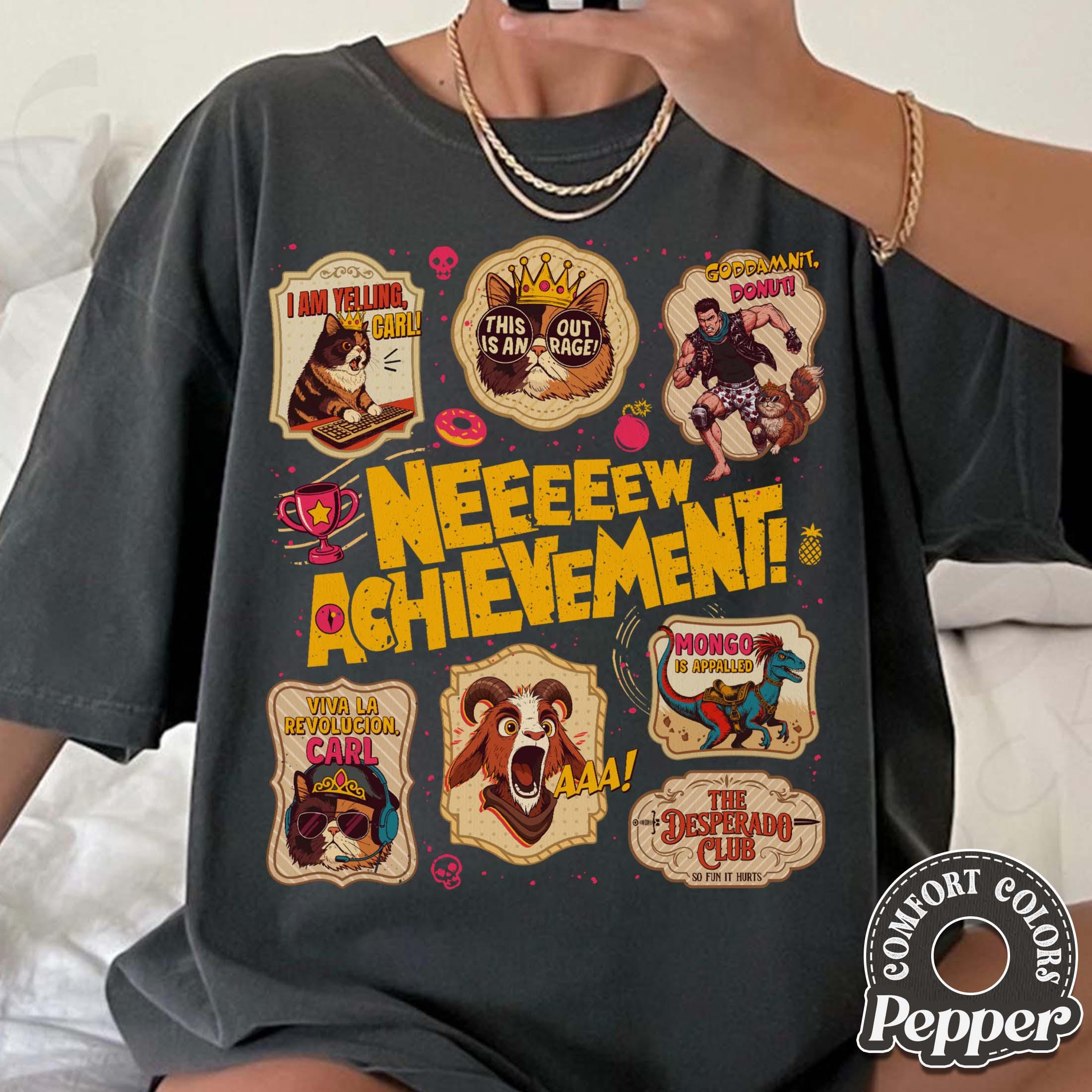 Dungeon Crawler Carl Stamps T-Shirt – New Achievement LitRPG Fan Graphic Tee