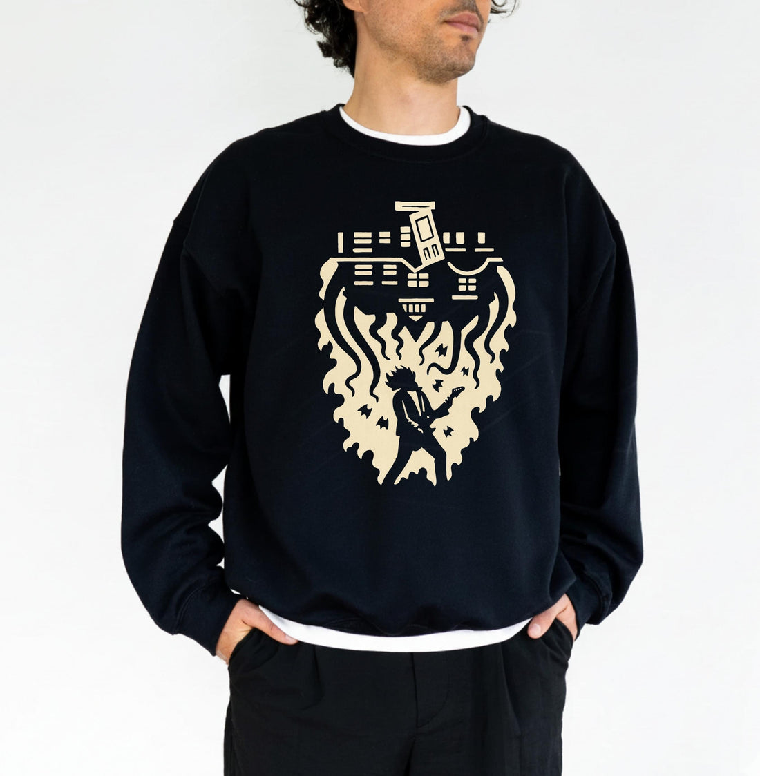 Upside Down Inspired Shirt – Eddie Vibes Halloween & Christmas Graphic Tee