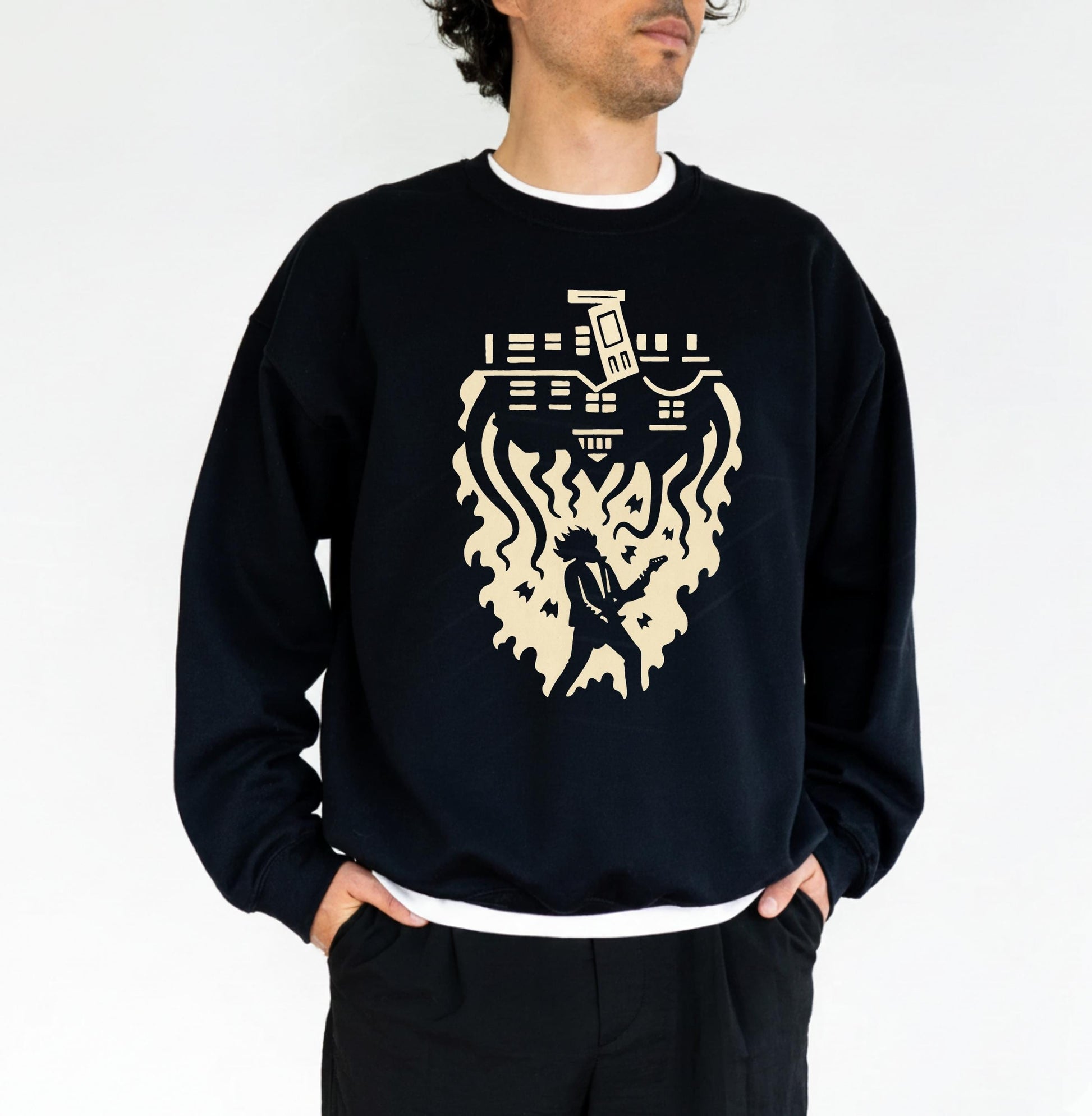 Upside Down Inspired Shirt – Eddie Vibes Halloween & Christmas Graphic Tee