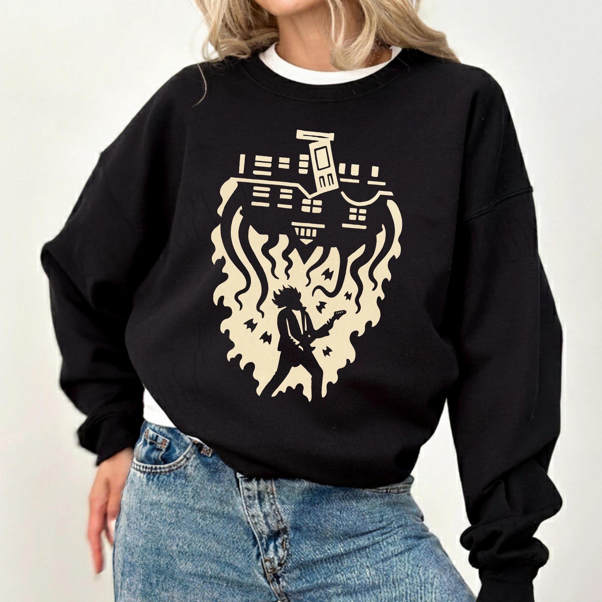 Upside Down Inspired Shirt – Eddie Vibes Halloween & Christmas Graphic Tee