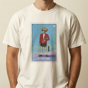 El Halftime Football Graphic T-Shirt – Puerto Rico Music Fan Tee