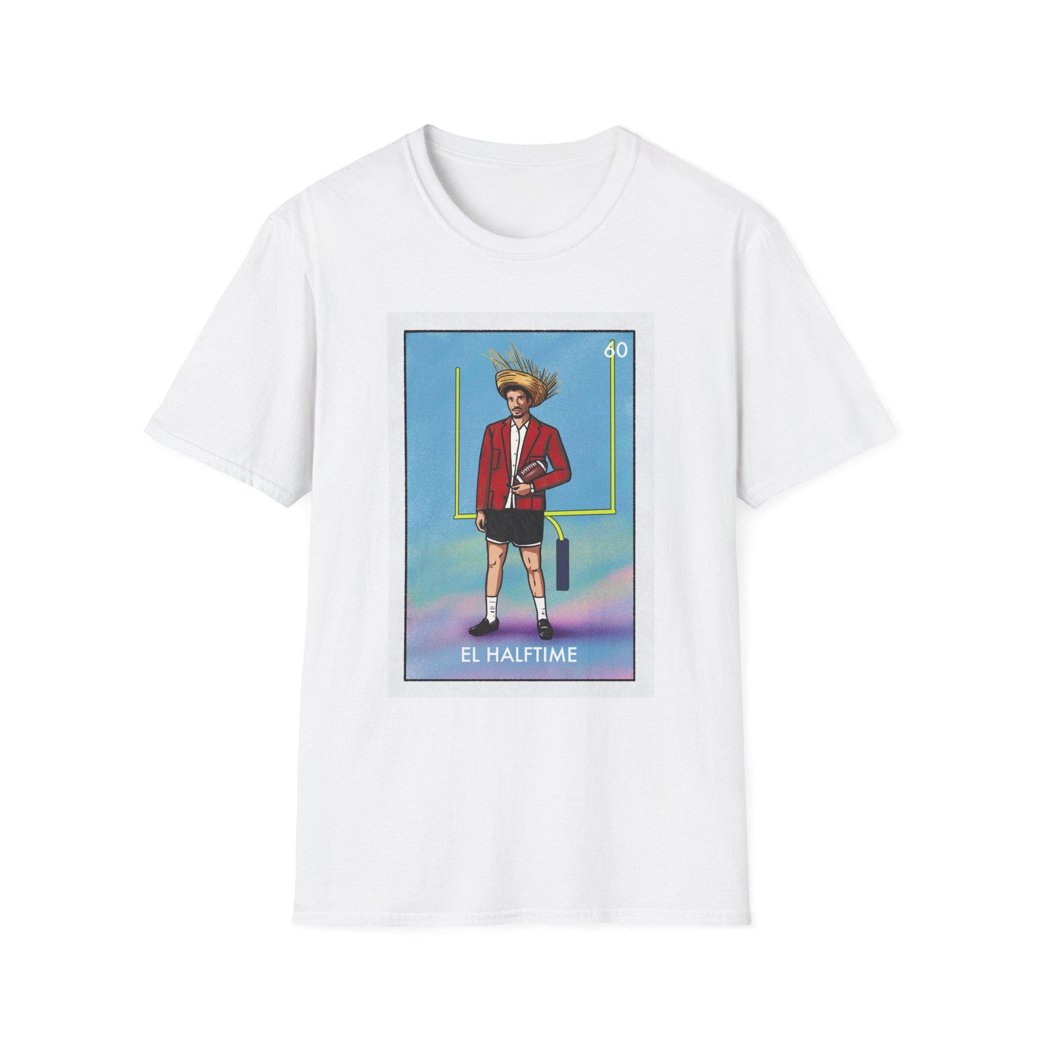 El Halftime Football Graphic T-Shirt – Puerto Rico Music Fan Tee