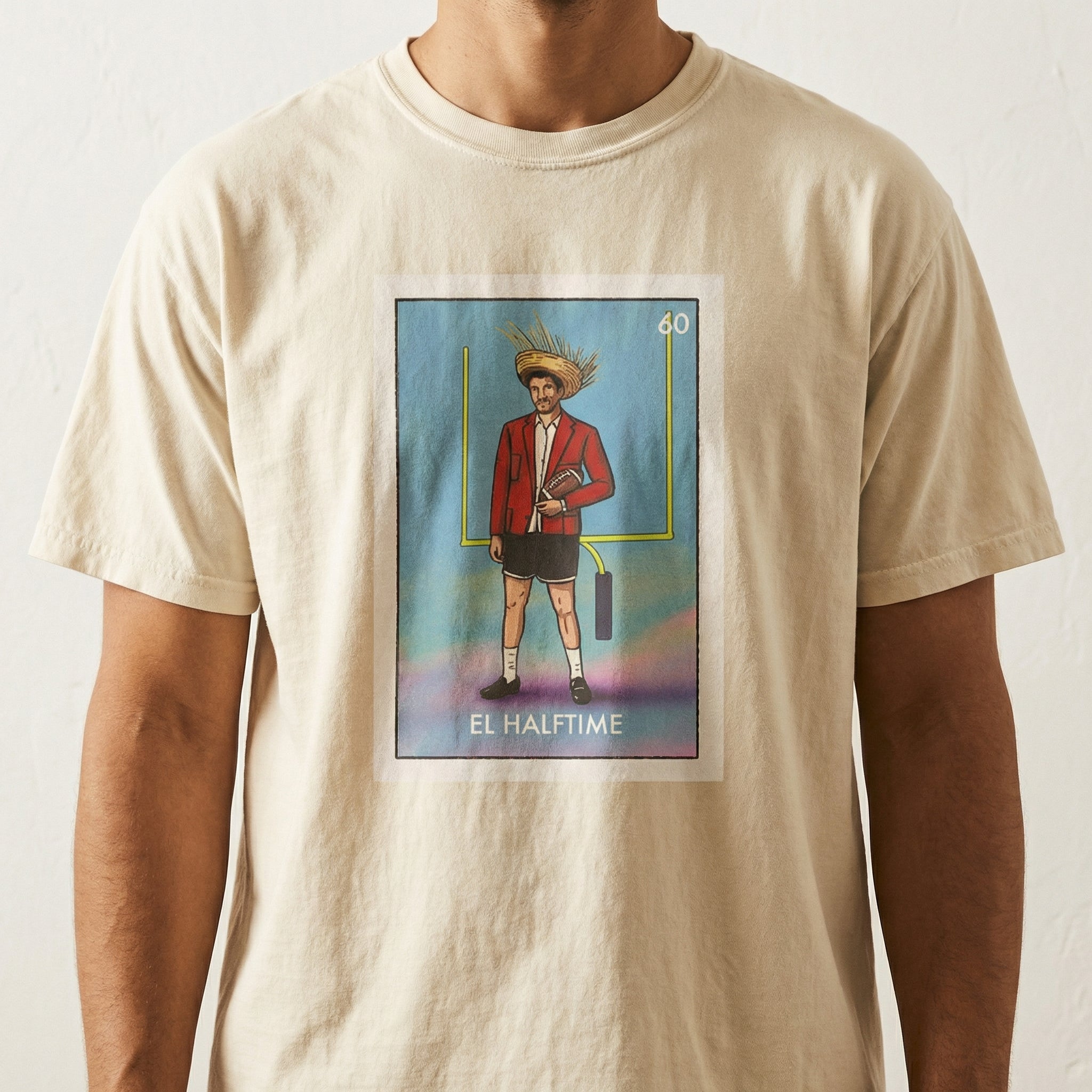 El Halftime Football Graphic T-Shirt – Puerto Rico Music Fan Tee