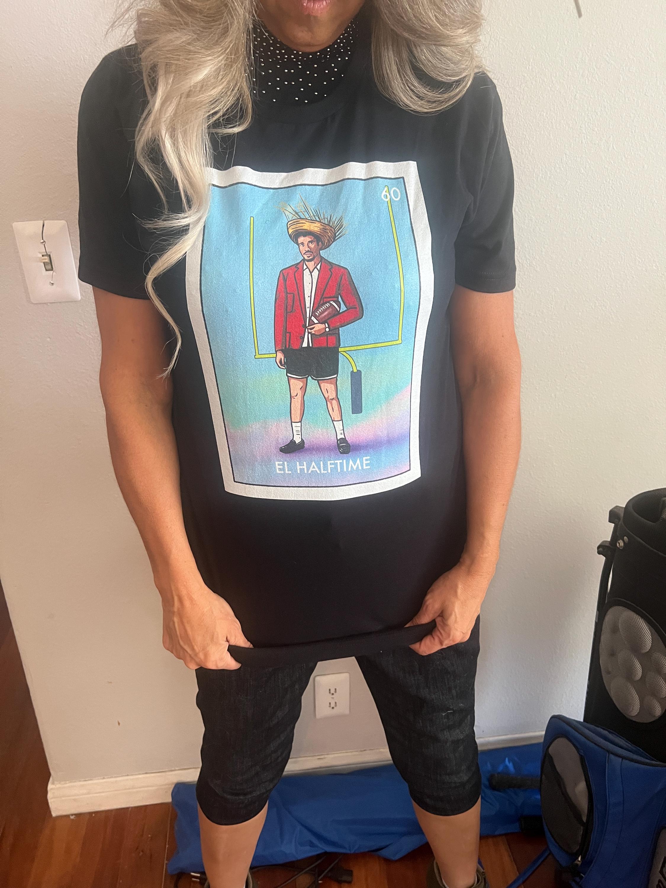 El Halftime Football Graphic T-Shirt – Puerto Rico Music Fan Tee