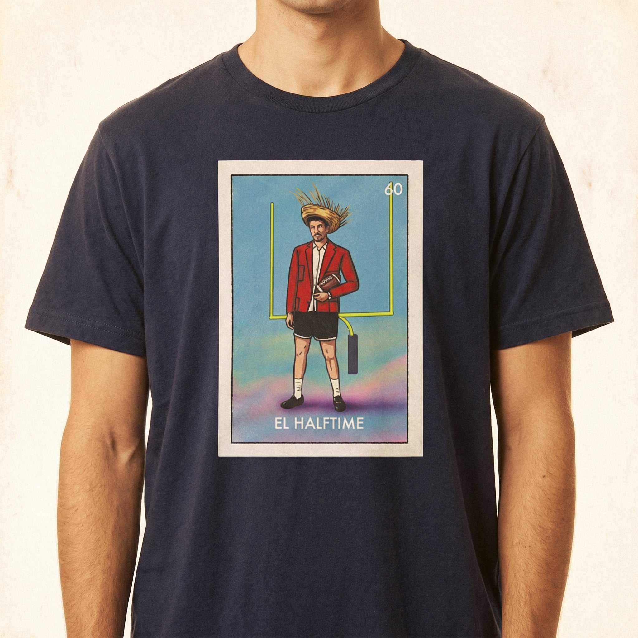 El Halftime Football Graphic T-Shirt – Puerto Rico Music Fan Tee
