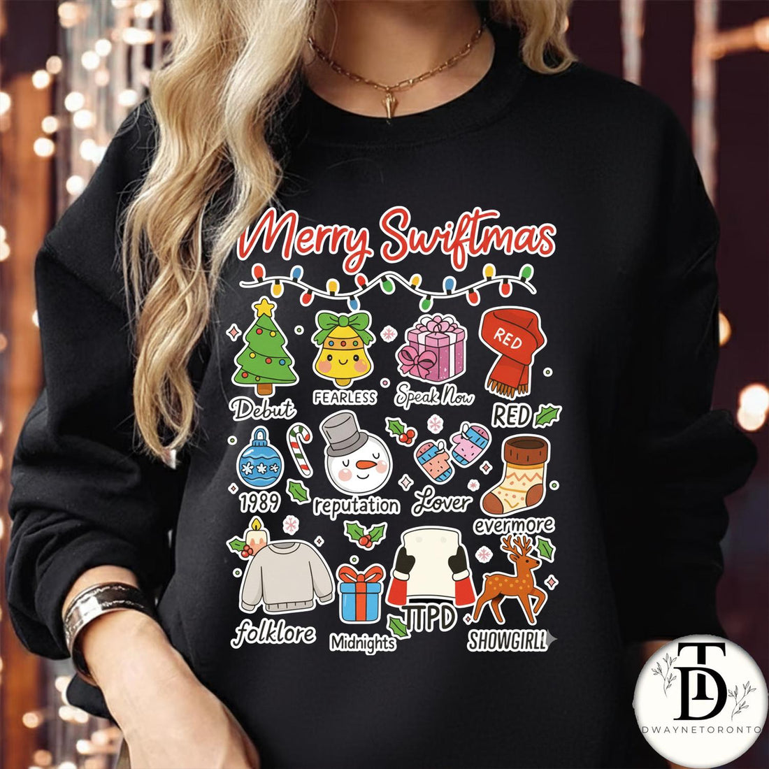 Eras Christmas Sweatshirt – Christmas Tree Eras Crewneck – Merry S-mas Music Lover Shirt