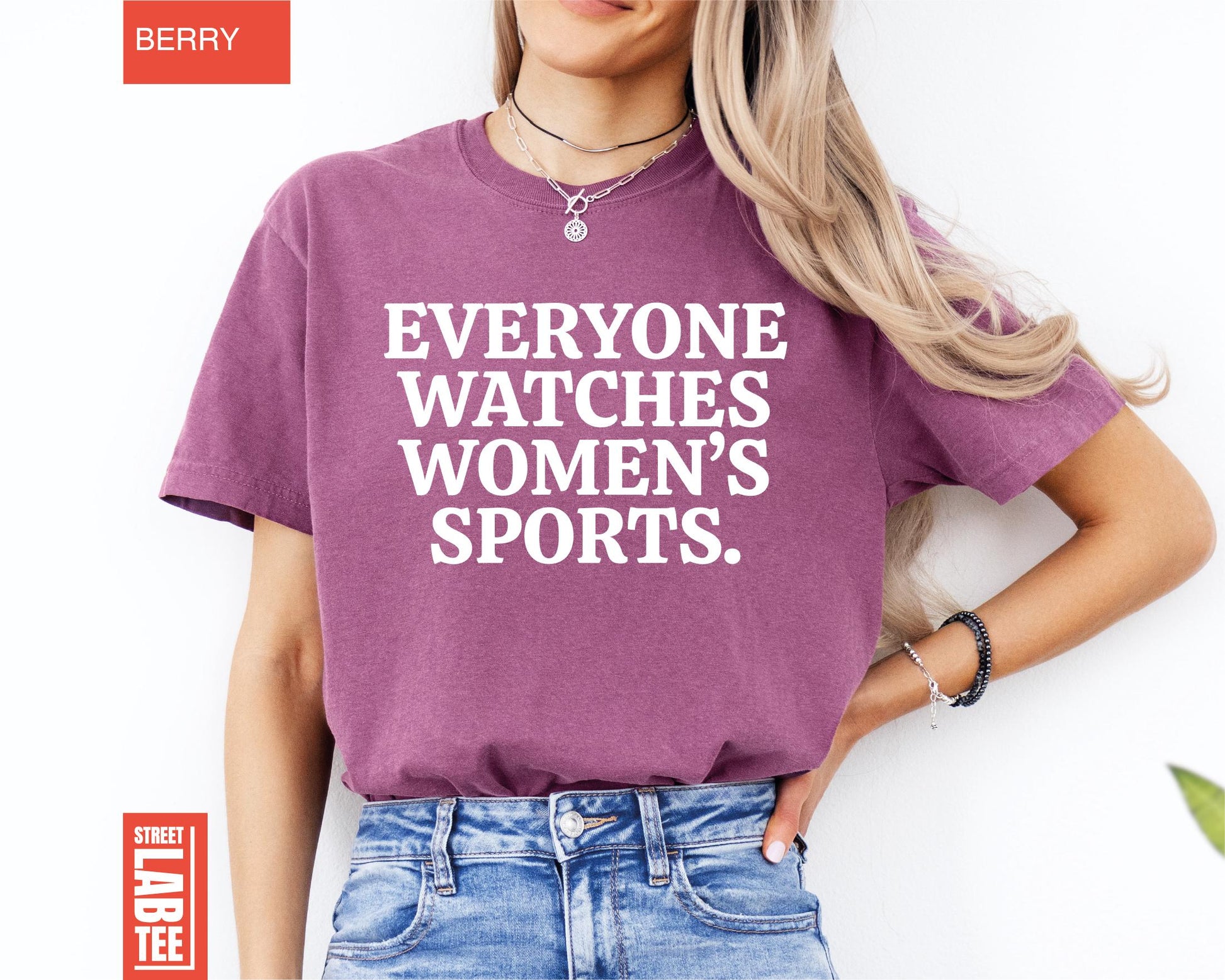 Everyone Watches Women’s Sports T-Shirt – Feminist Equality Graphic Tee