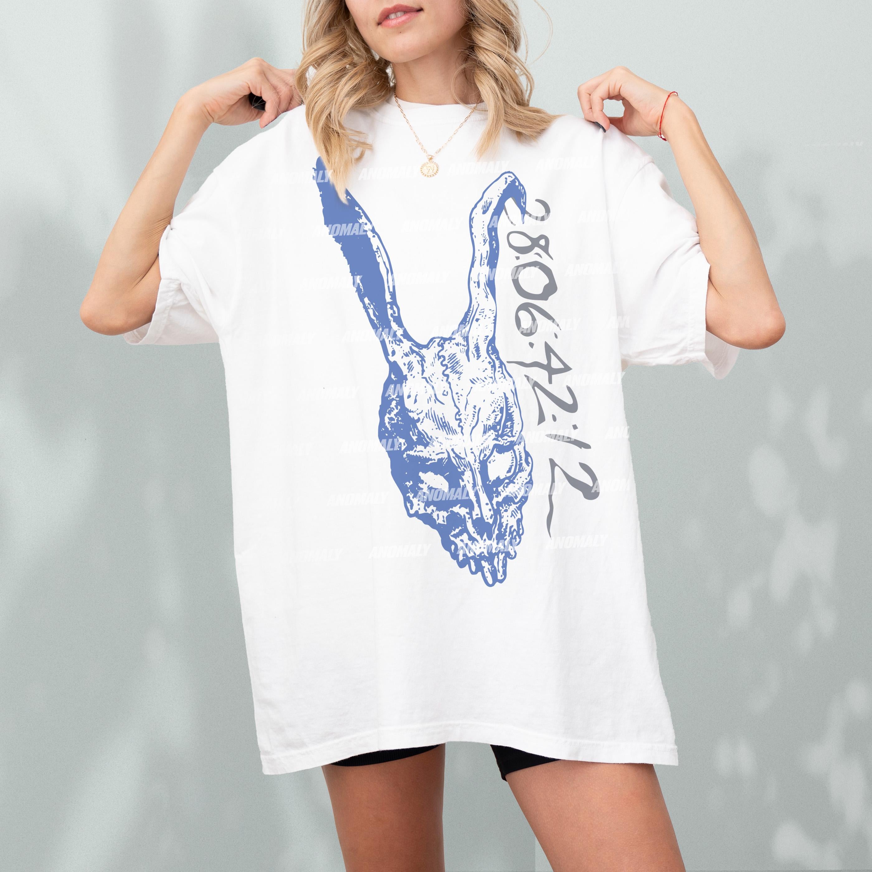 Evil Rabbit Horror Movie T-Shirt – Y2K Gothic Donnie Graphic Tee