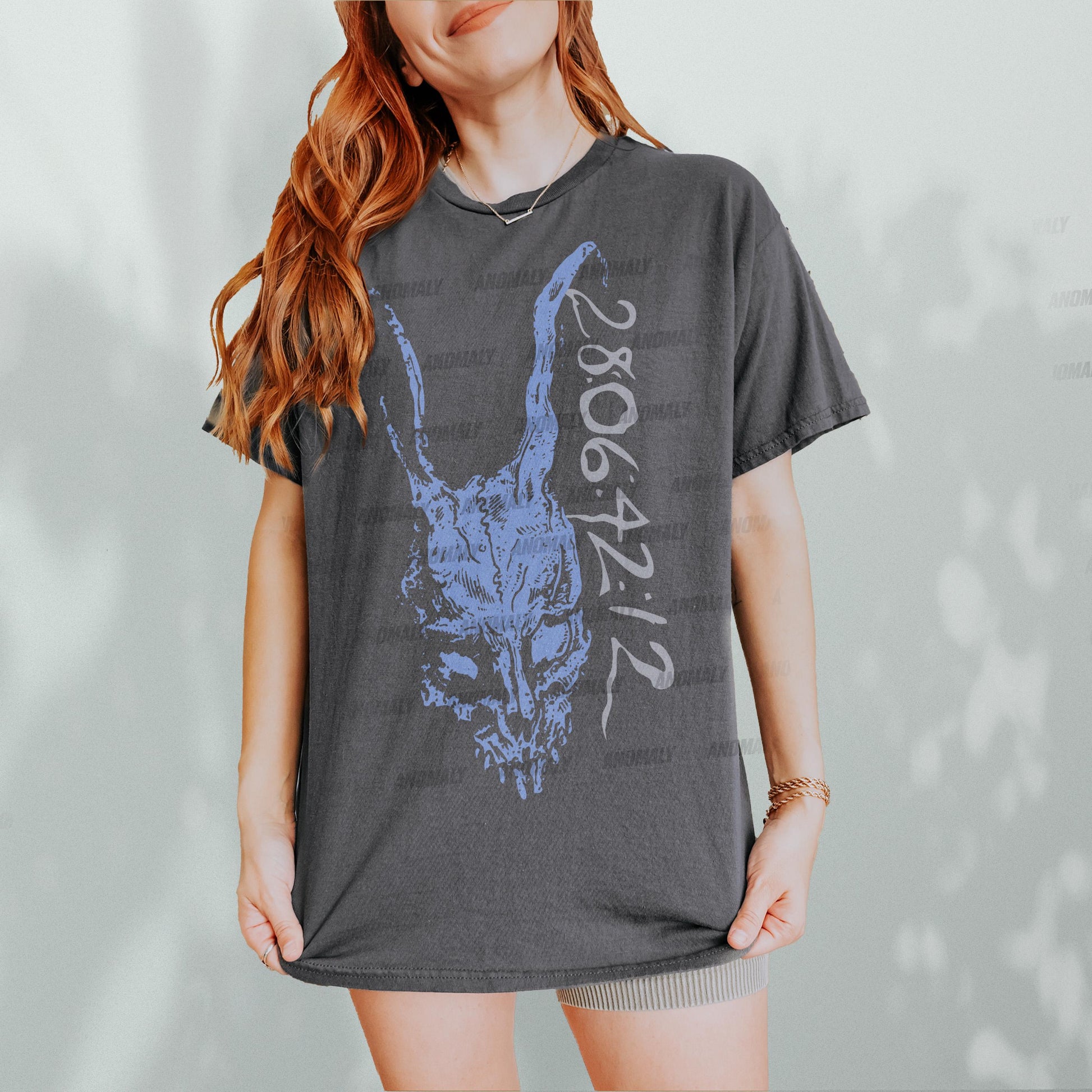 Evil Rabbit Horror Movie T-Shirt – Y2K Gothic Donnie Graphic Tee