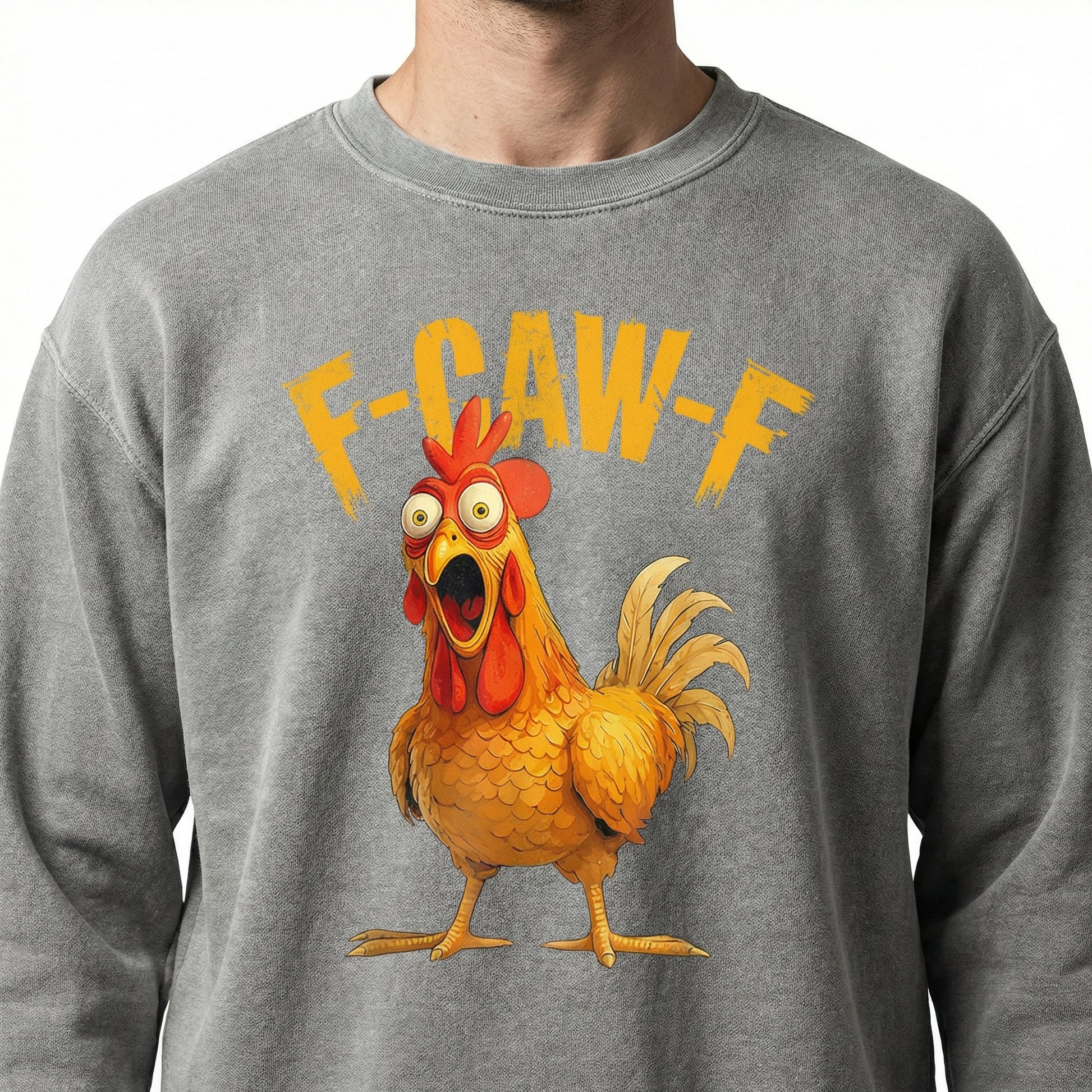 F-Caw-F Chicken Rooster Meme T-Shirt – Funny Farm Humor Graphic Tee