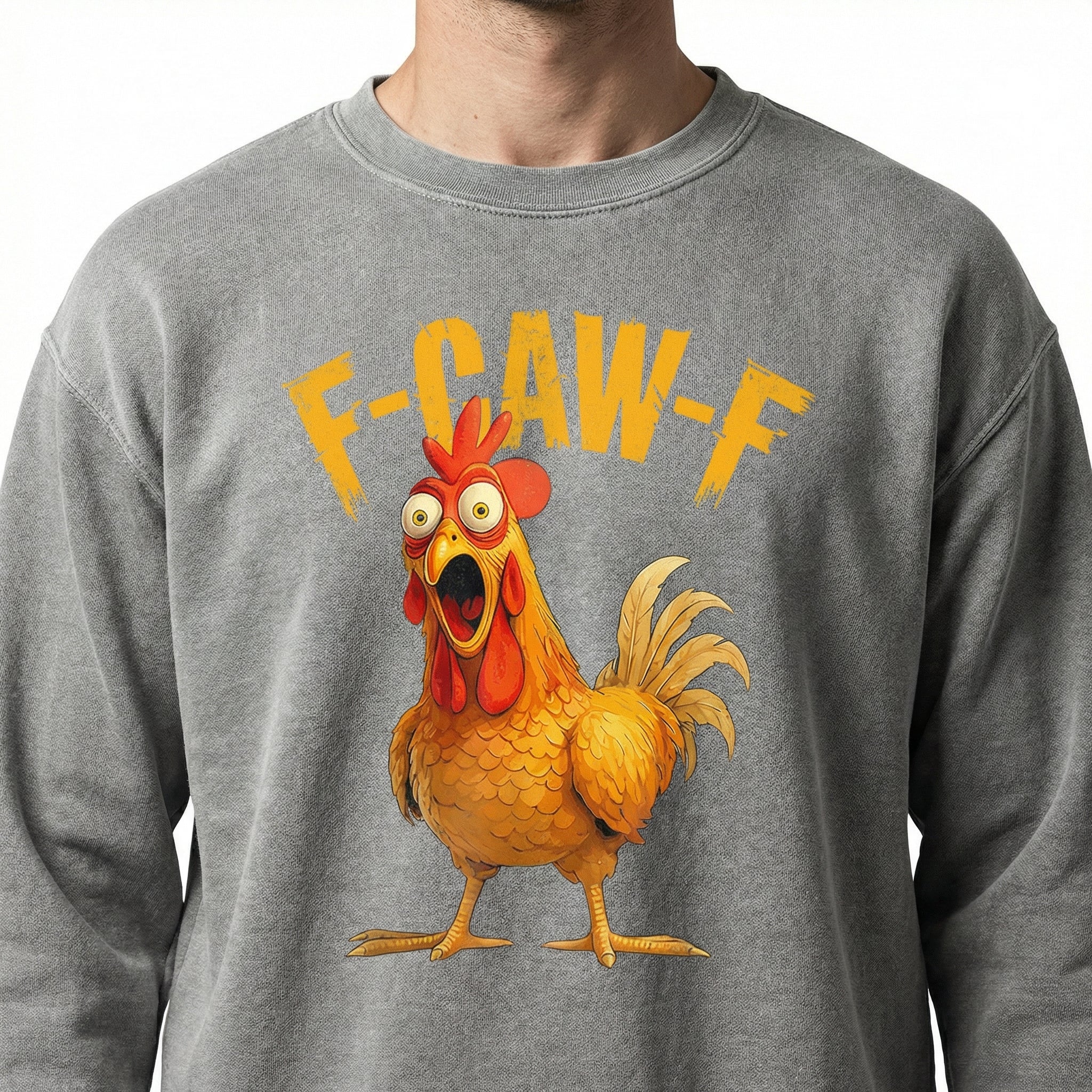 F-Caw-F Chicken Rooster Meme T-Shirt – Funny Farm Humor Graphic Tee