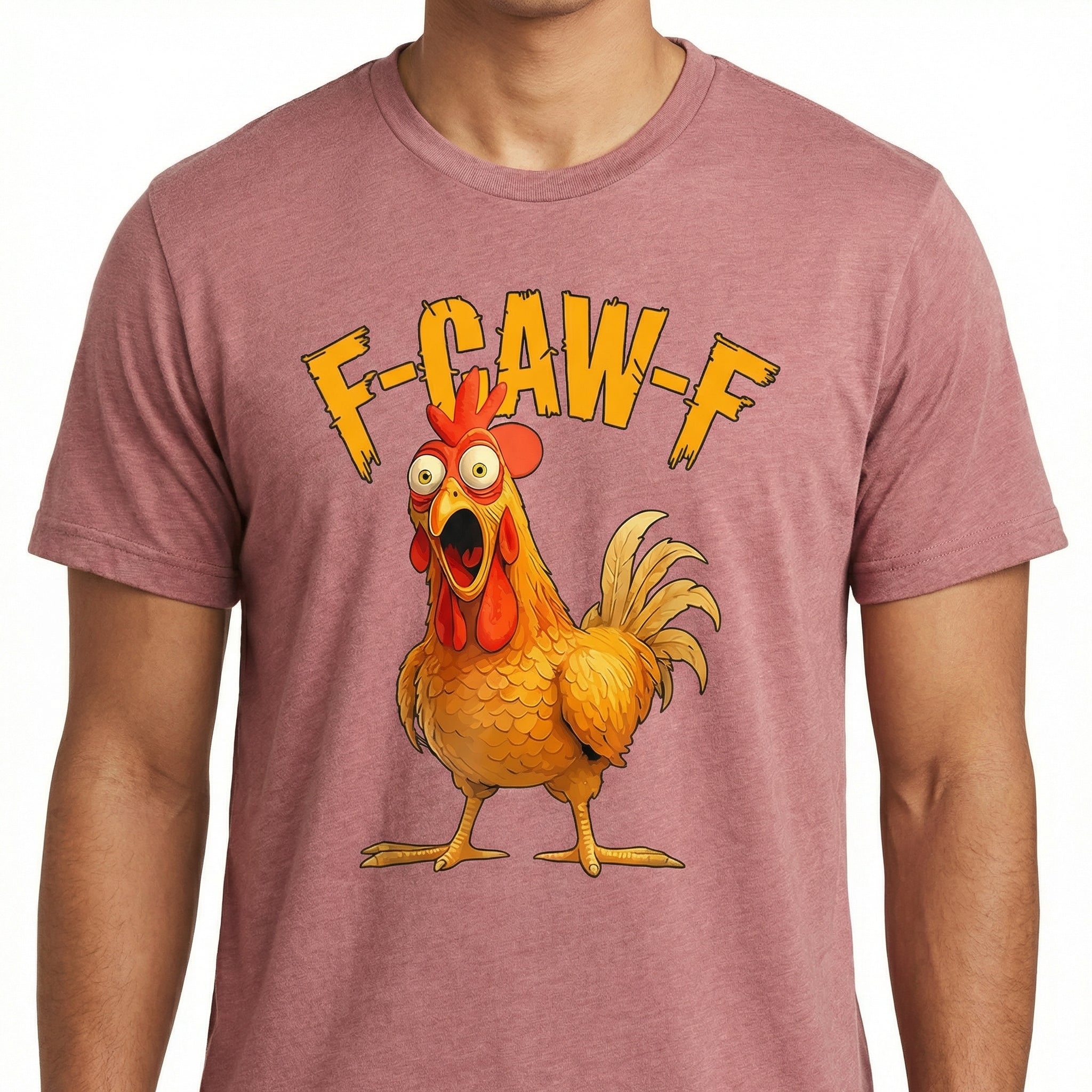 F-Caw-F Chicken Rooster Meme T-Shirt – Funny Farm Humor Graphic Tee