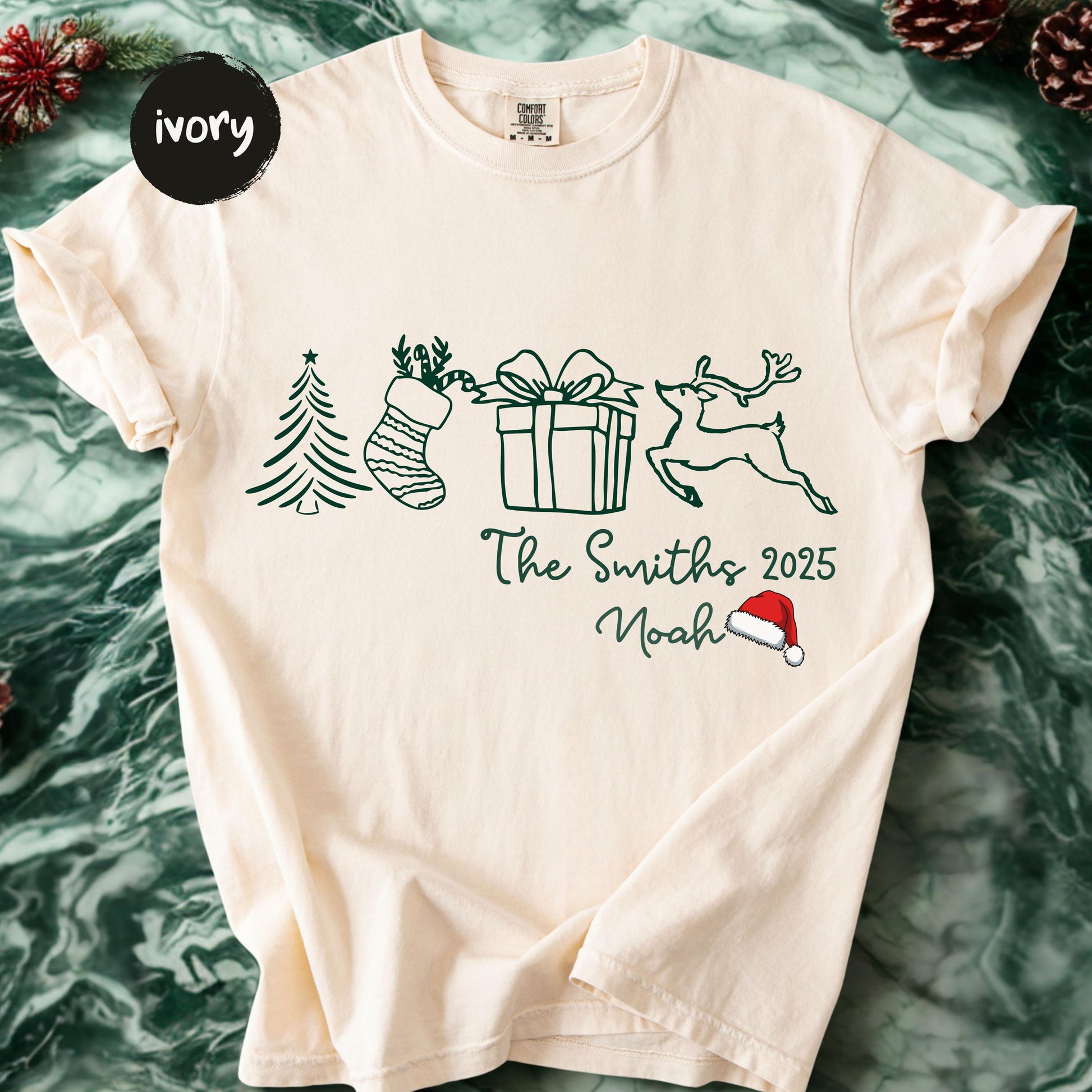 Family Christmas Shirt – Custom Name Holiday Tee, Personalized Funny Xmas Gift