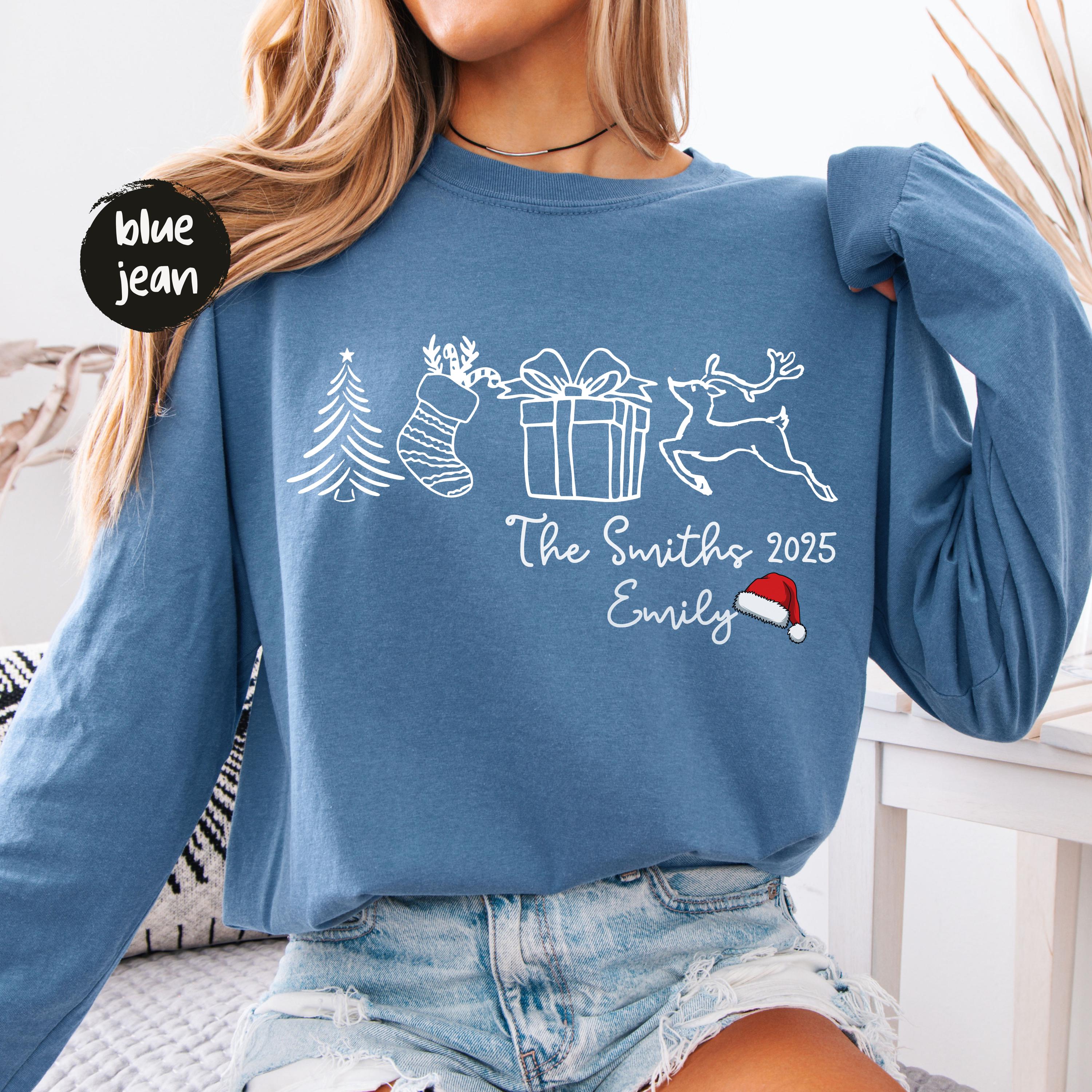 Family Christmas Shirt – Custom Name Holiday Tee, Personalized Funny Xmas Gift