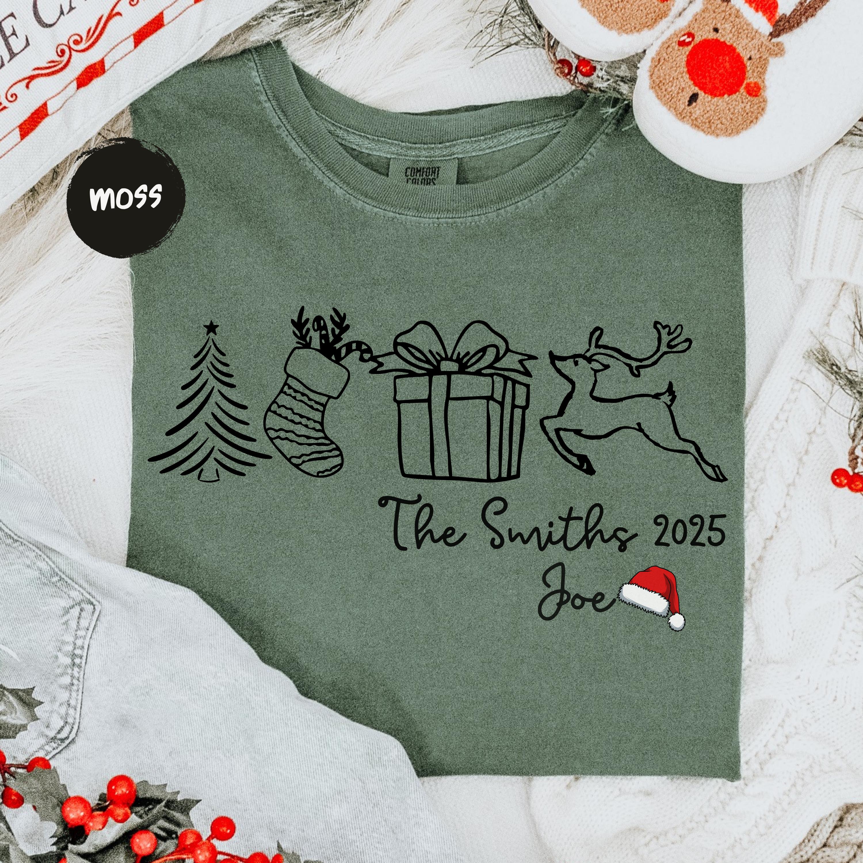 Family Christmas Shirt – Custom Name Holiday Tee, Personalized Funny Xmas Gift