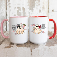 Fancy Date Ghost Matching Mugs For Couples