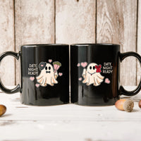 Fancy Date Ghost Matching Mugs For Couples