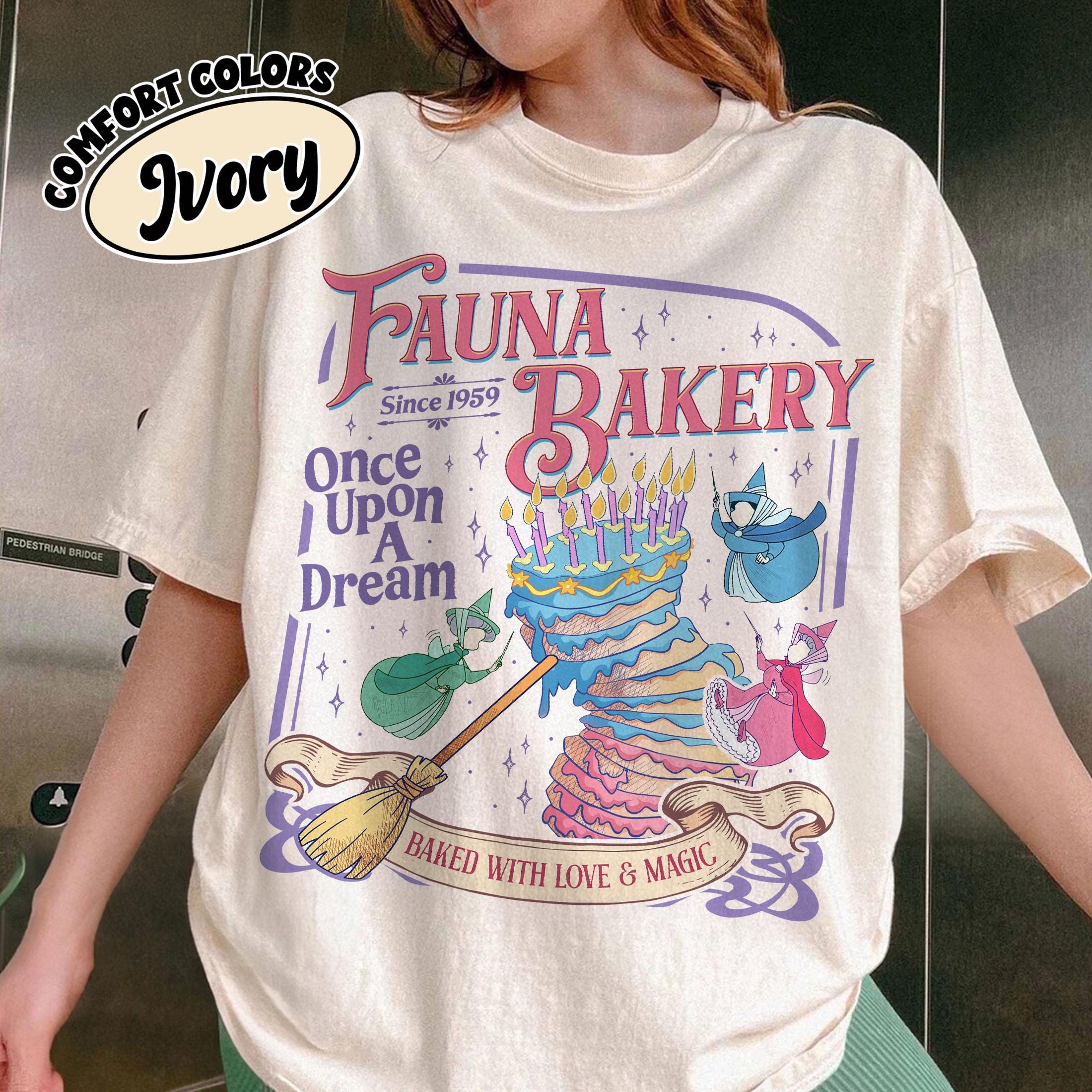 Fauna Bakery Baked With Love and Magic Shirt – Sleeping Princess Fairy Godmother Tee